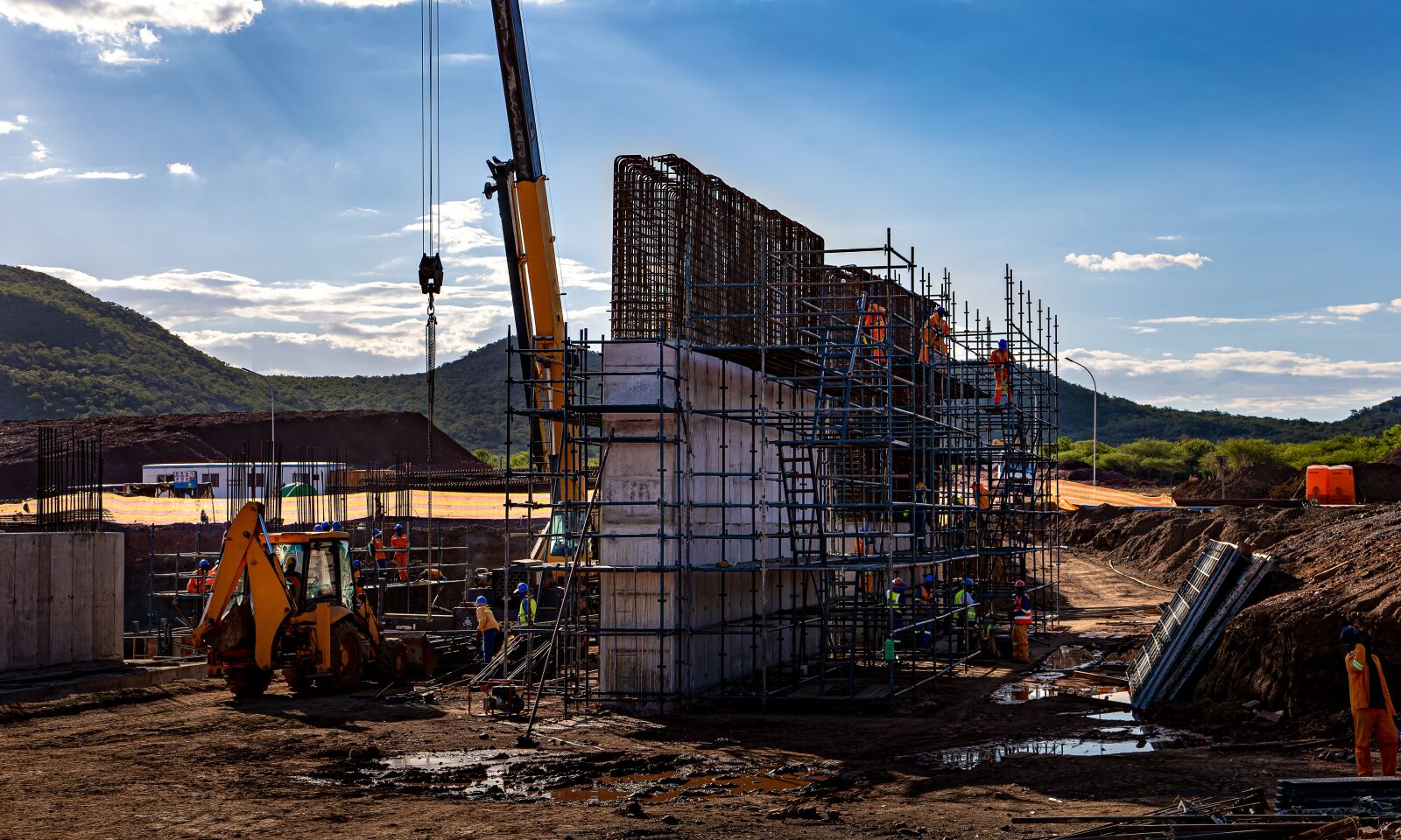 Canon EOS RP sample photo. Road construction, structural engineering photography