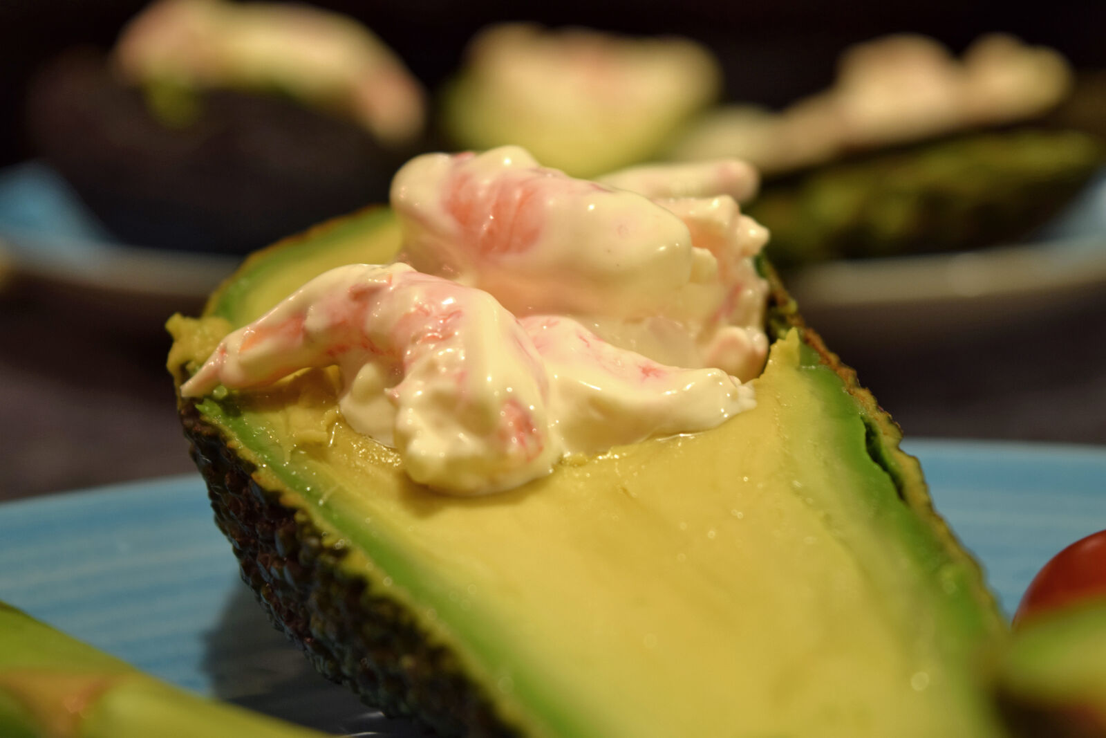 Nikon D3300 sample photo. Avocado, dinner, shrimps, sicily photography