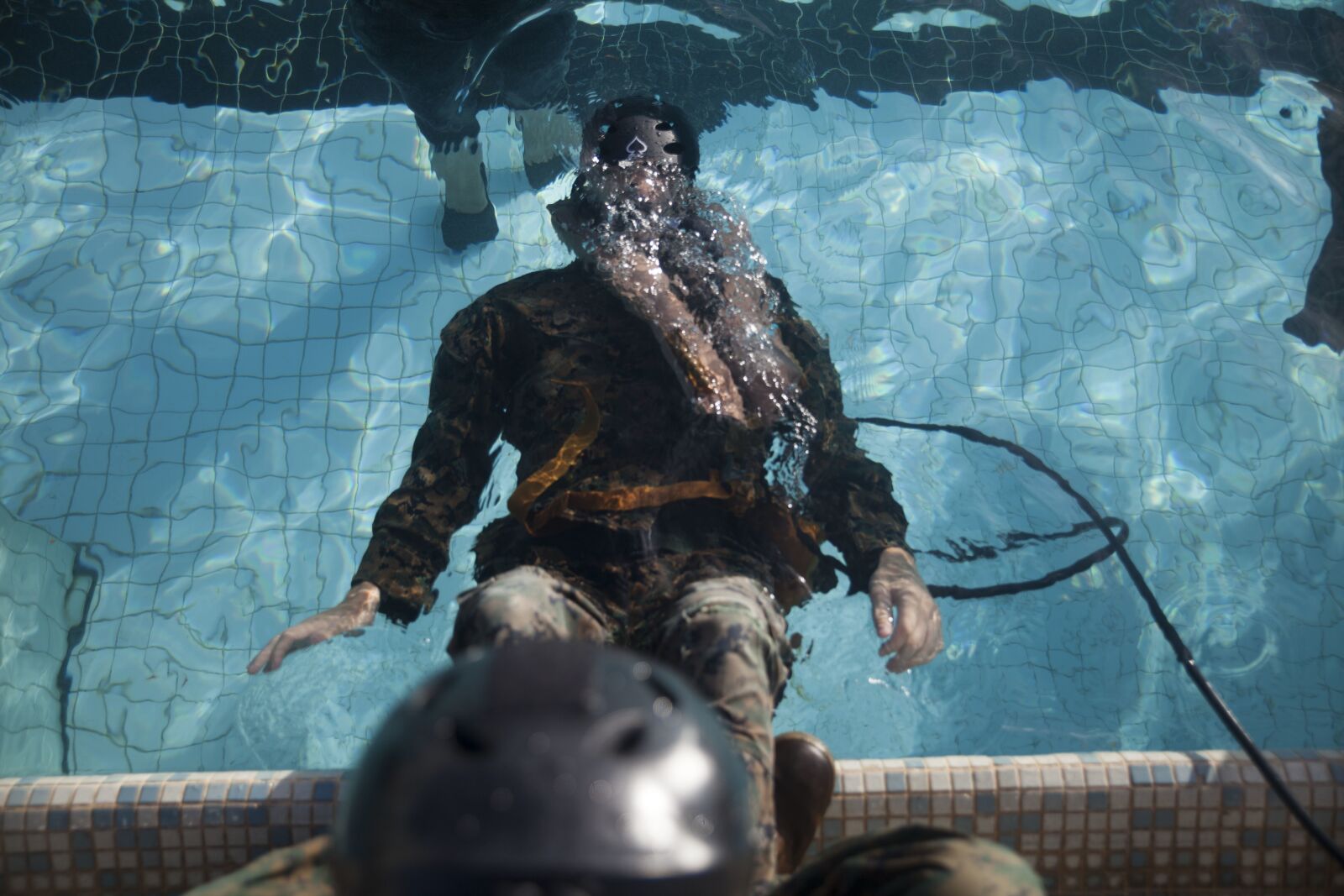 Canon EOS 5D Mark II sample photo. Swimming training, exercise, simulator photography