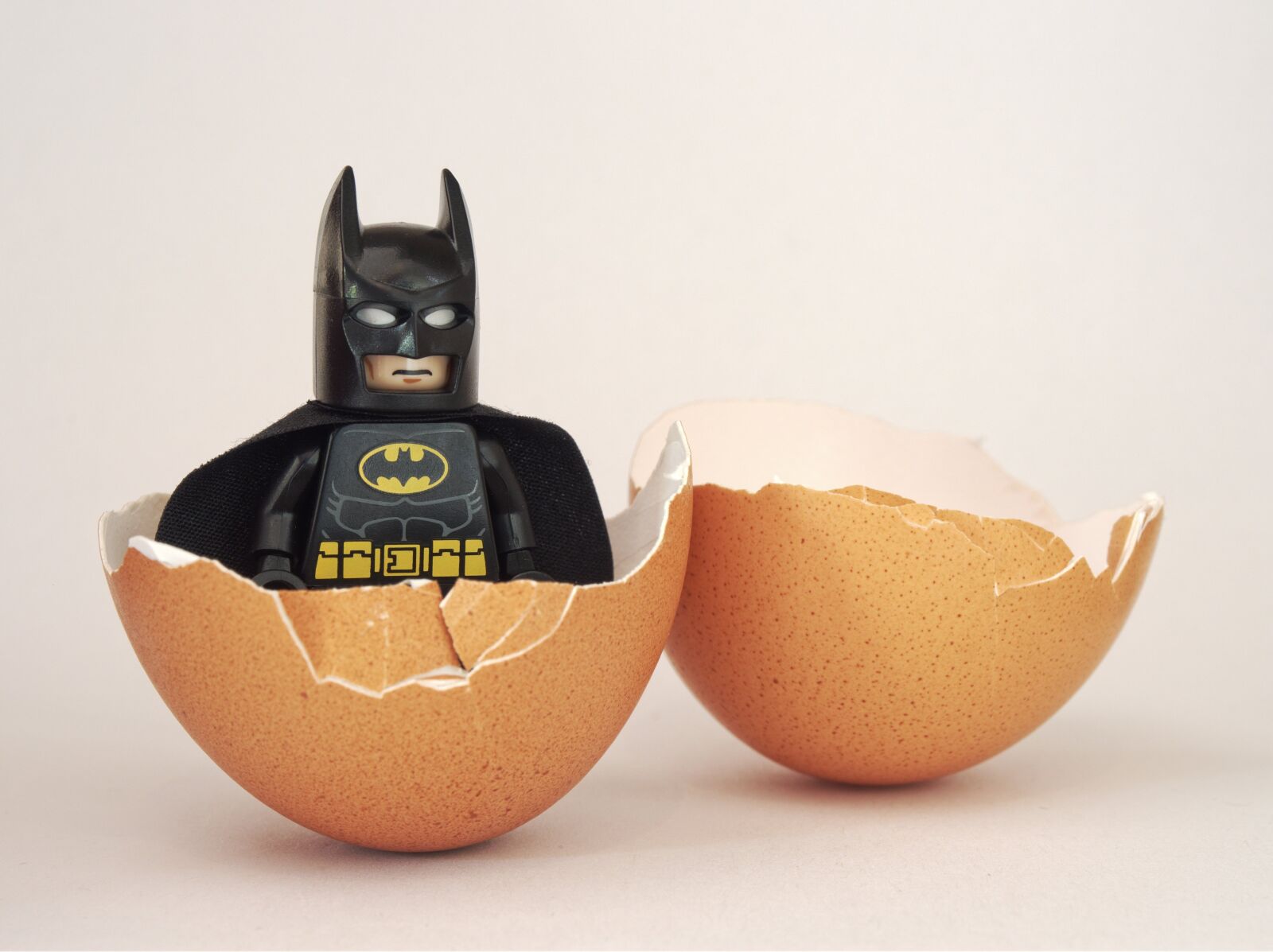 Olympus OM-D E-M5 sample photo. Batman, lego, egg photography