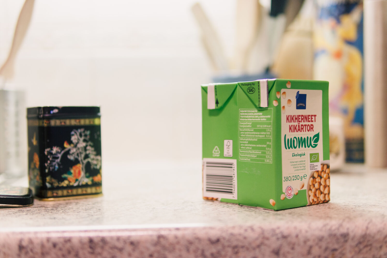 Sigma 30mm F1.4 DC DN | C sample photo. Chickpea ingredients photography