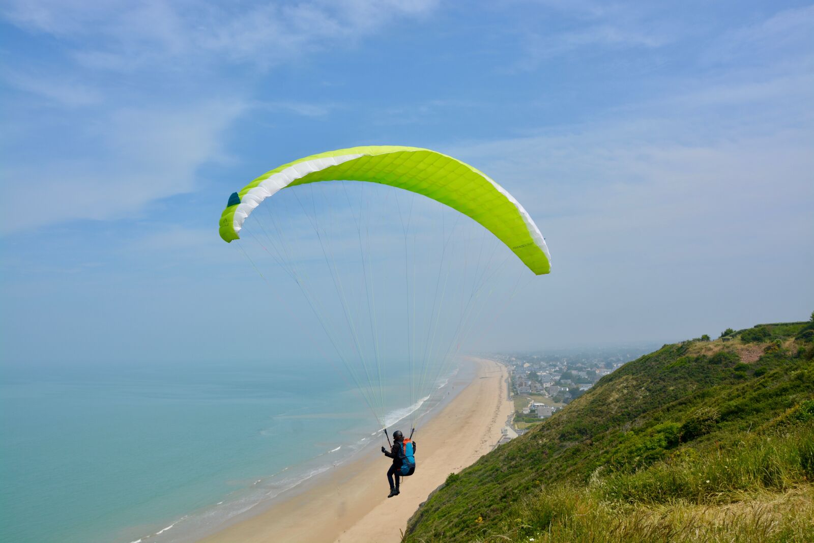 Nikon D5200 sample photo. Paragliding, paraglider, take off photography