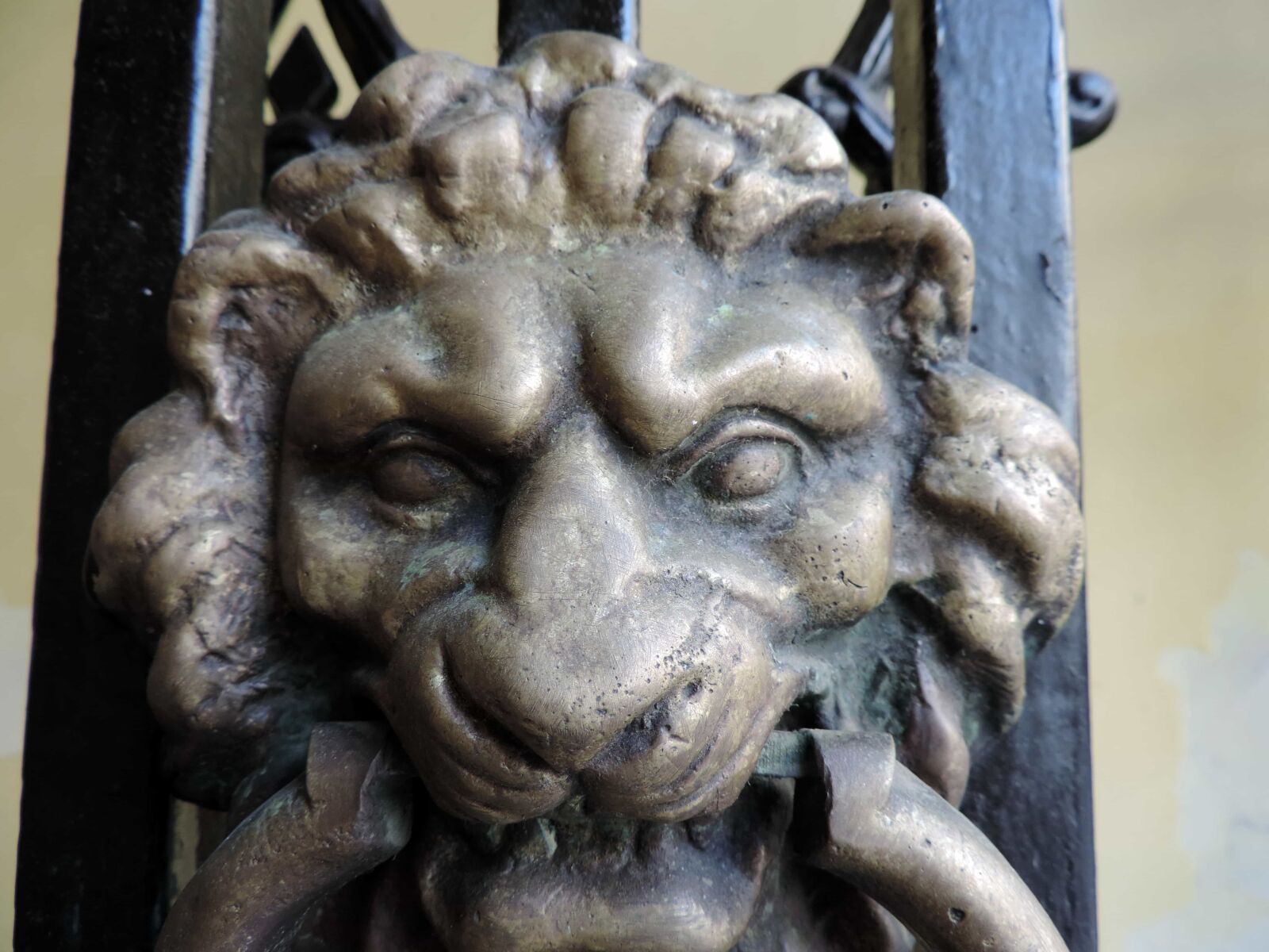 Nikon Coolpix P520 sample photo. Art, bronze, front door photography