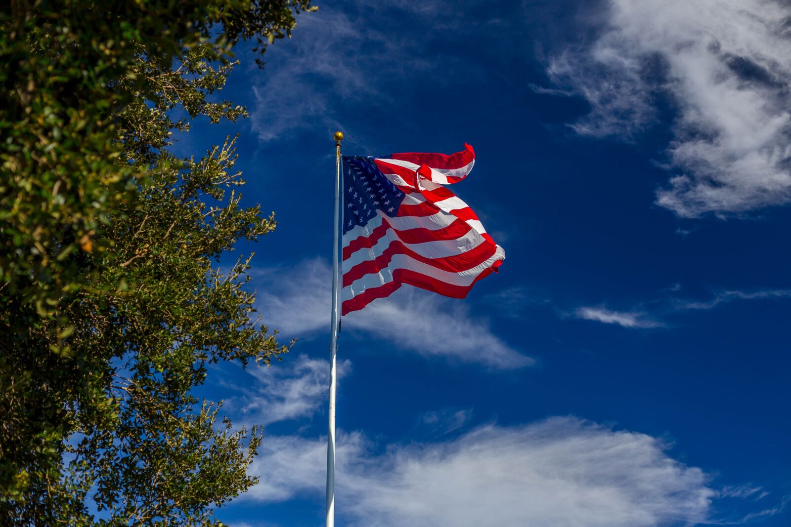 Canon EOS 6D sample photo. Flag, blue sky, american photography