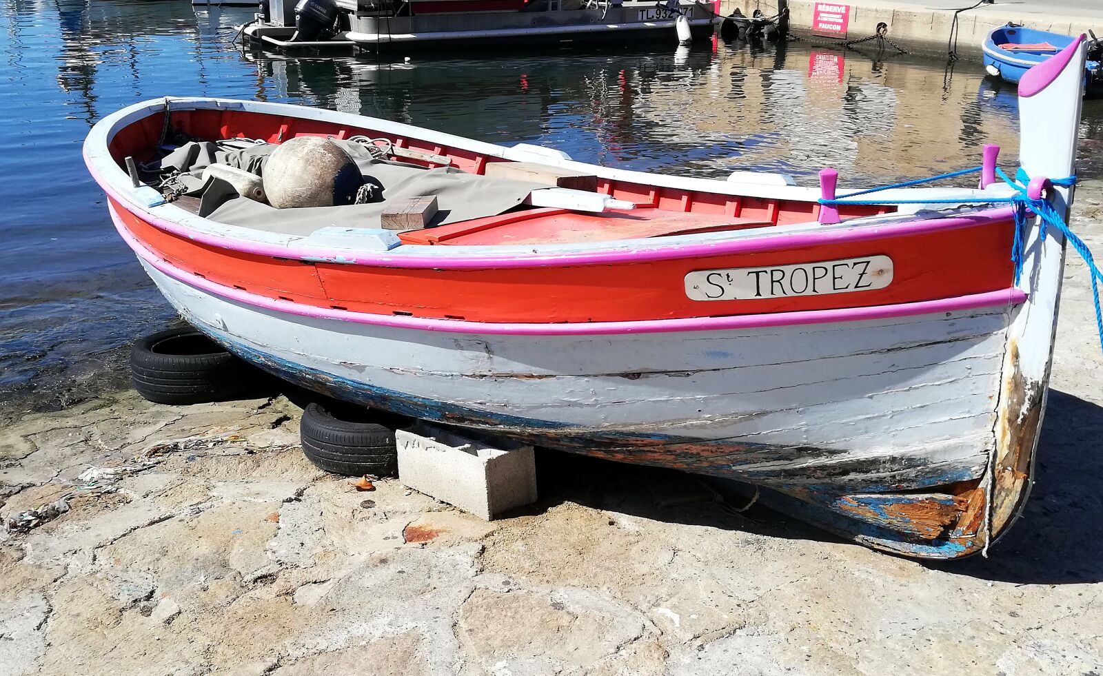 HUAWEI Mate 10 Lite sample photo. Fishing boat, st tropez photography