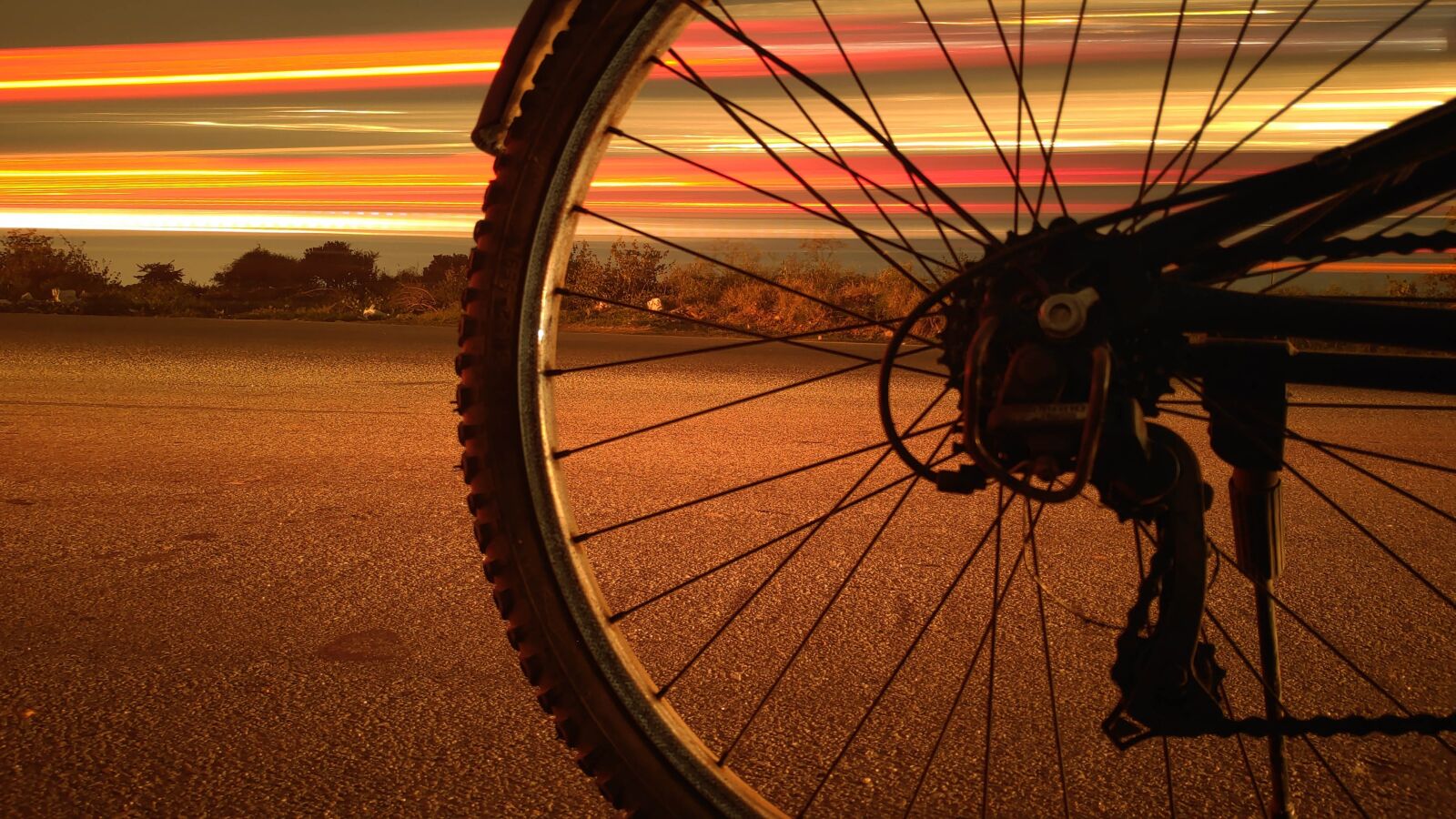 Xiaomi POCO F1 sample photo. Background, beautiful, bicycle photography