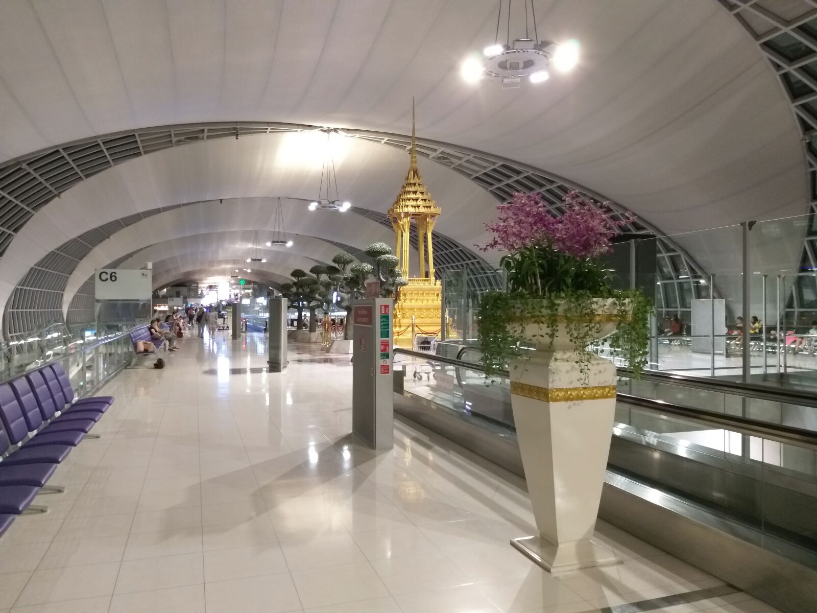 Samsung Galaxy A6+ sample photo. Bangkok, airport, orchid photography
