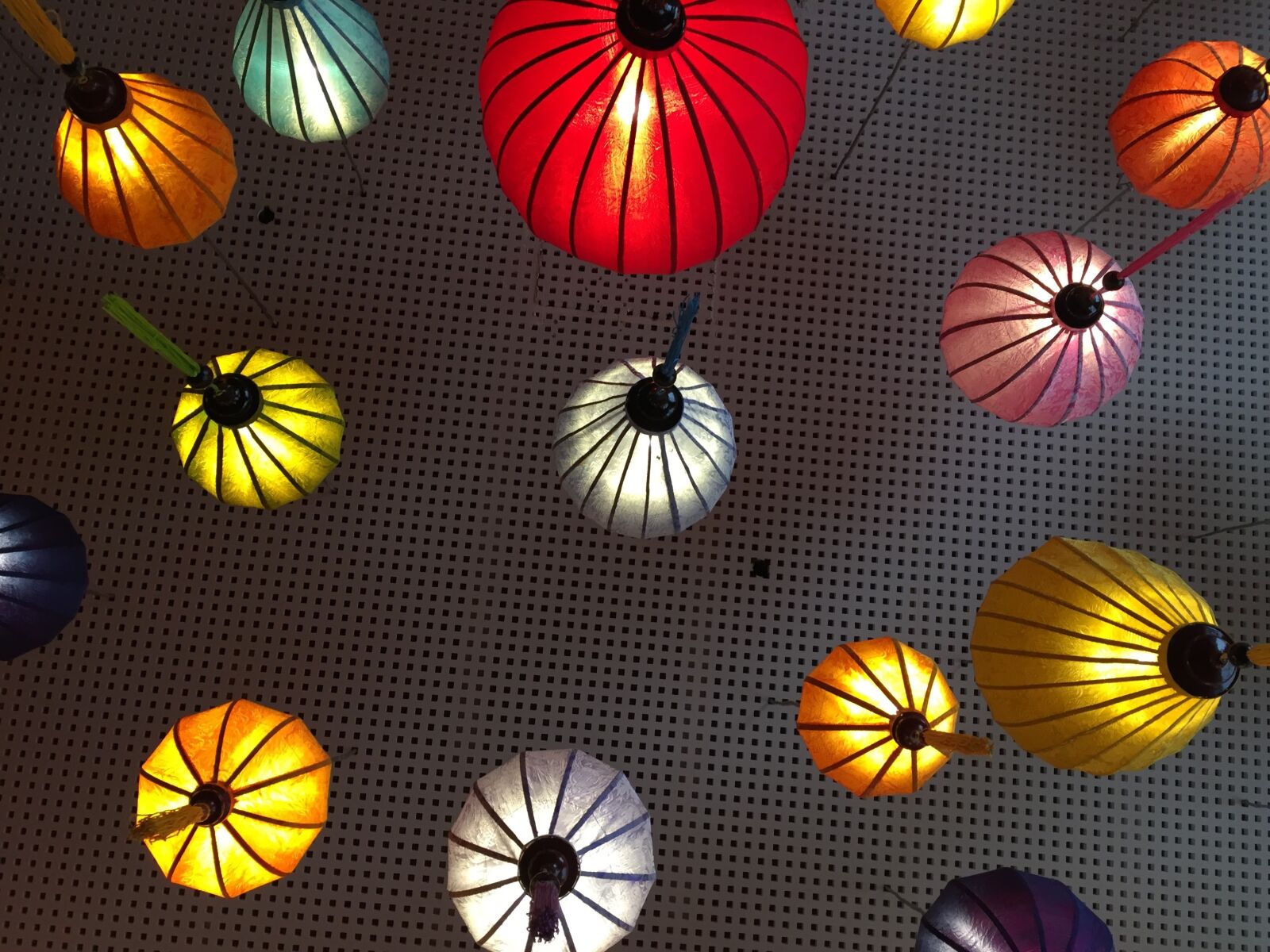 Apple iPhone 6 sample photo. Barcelona, ceiling, lamps photography