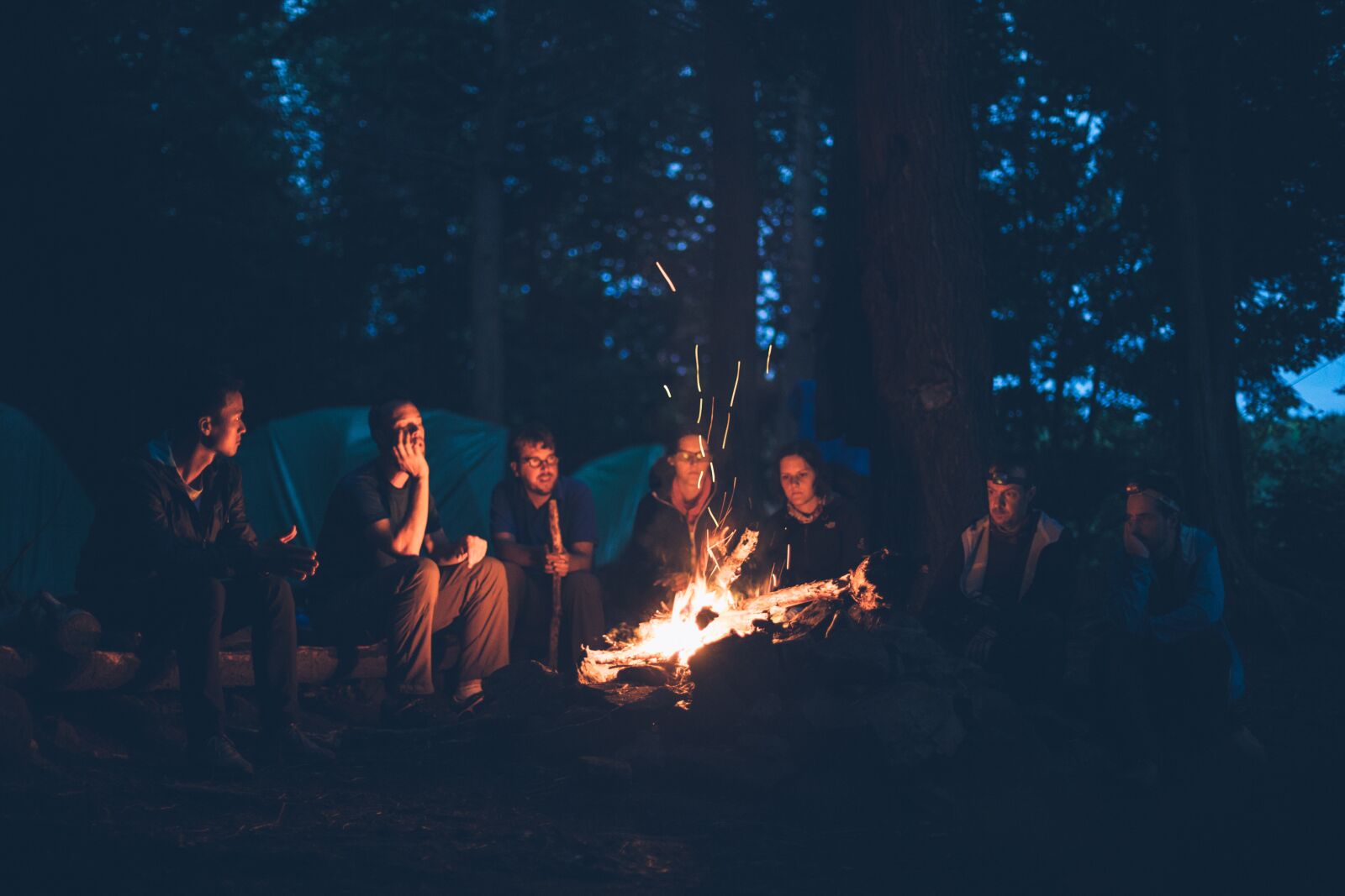 Canon EF 50mm F1.4 USM sample photo. Bonfire, camping, fire photography