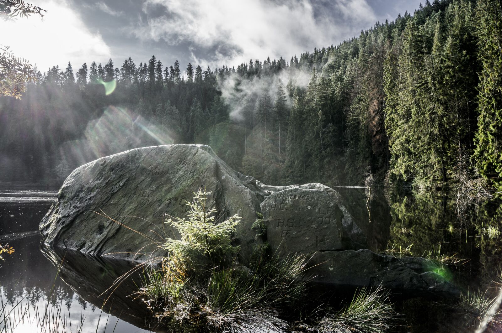 Sony Alpha NEX-6 + Sony E 16-50mm F3.5-5.6 PZ OSS sample photo. Glass waldsee, black forest photography