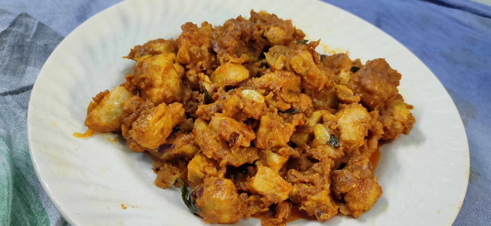 Realme XT sample photo. Chicken, pakora, indian food photography