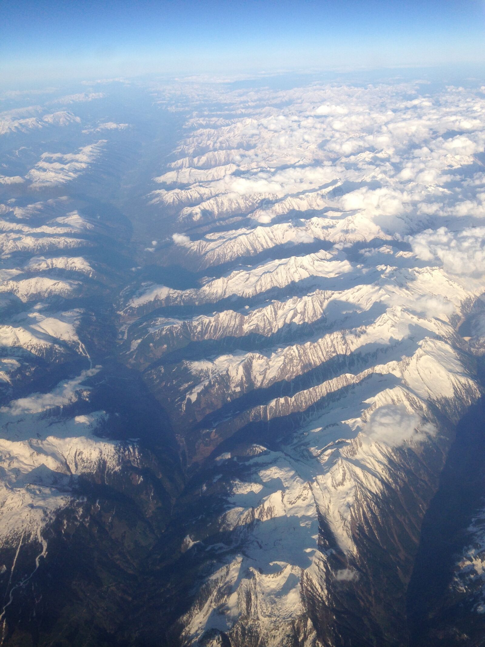 Apple iPhone 5 sample photo. Alps, snow-capped peaks, flight photography