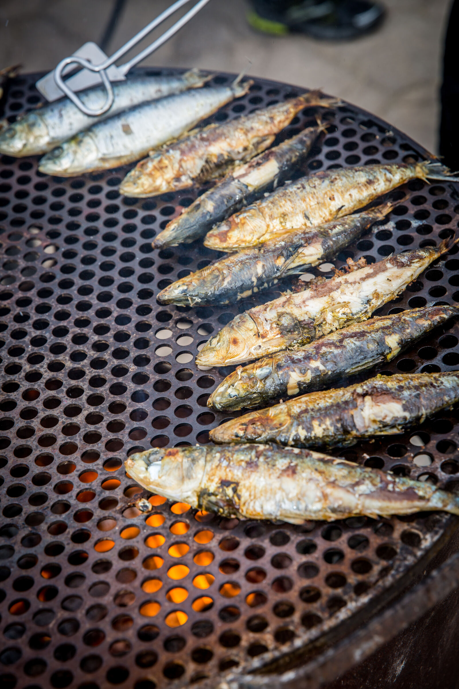Canon EF 24-70mm F2.8L II USM sample photo. Delicious, fire, fish, flame photography