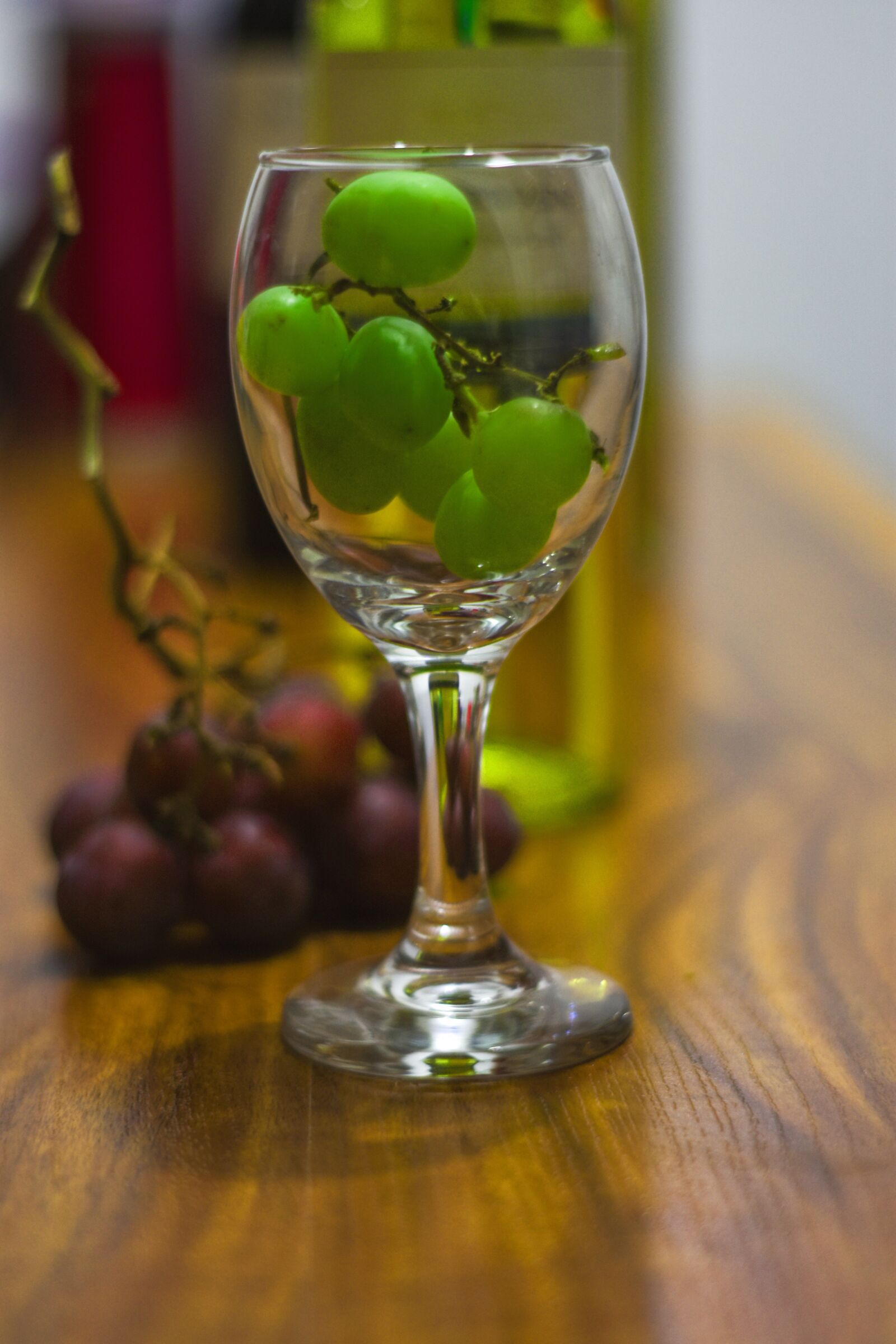 Nikon D3400 sample photo. Wine, cup, grapes photography