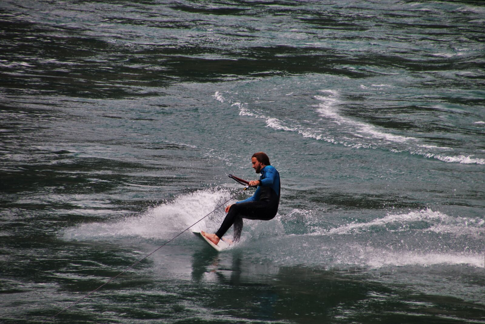 Canon EOS 80D sample photo. Surfboard, water, river photography