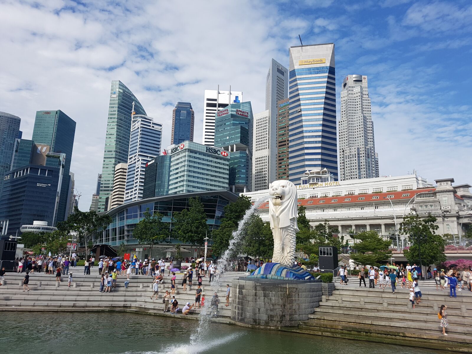 Samsung Galaxy S7 Edge sample photo. Merlion, singapore, singapore merlion photography