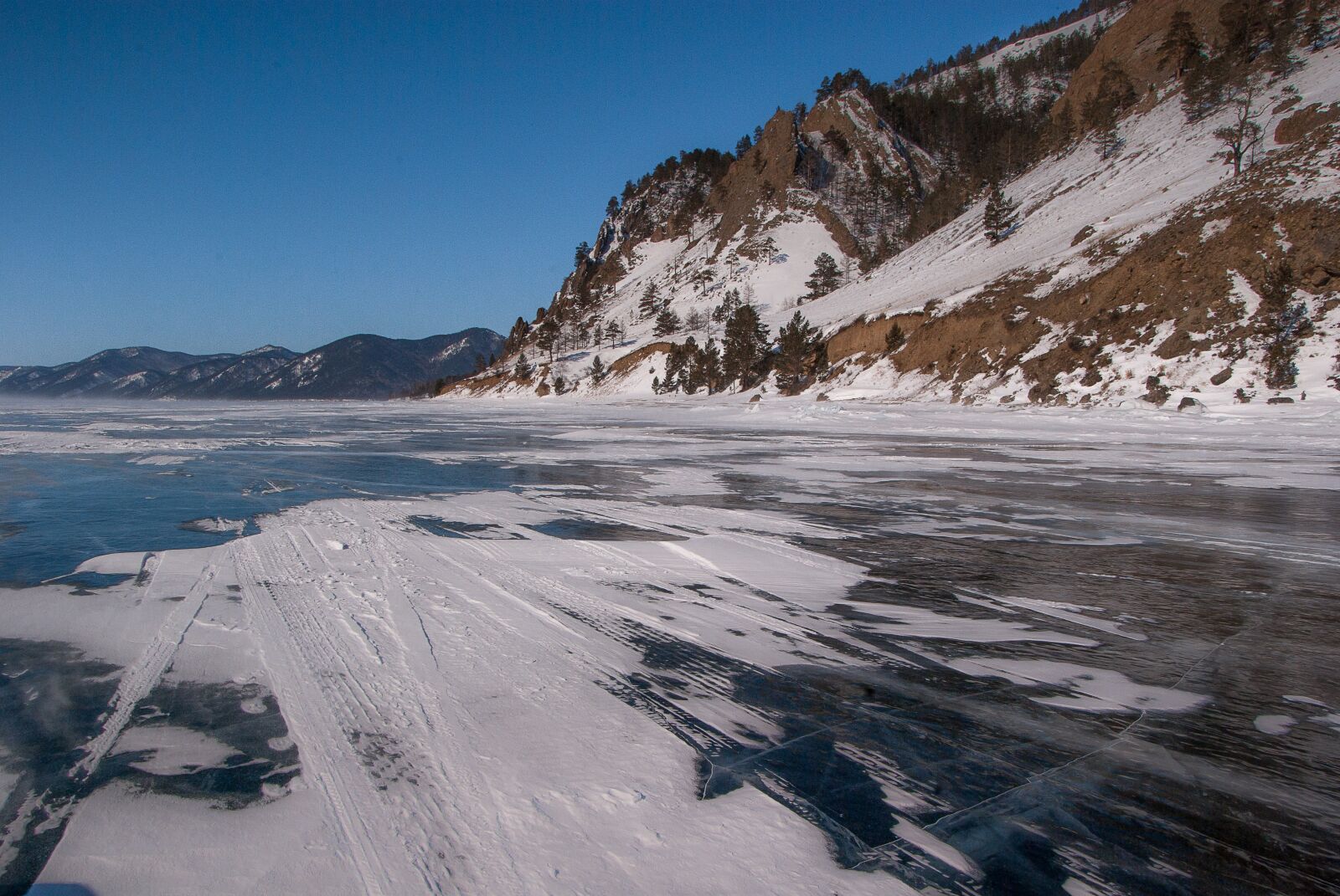 Pentax K10D sample photo. Siberia, lake baikal, frozen photography