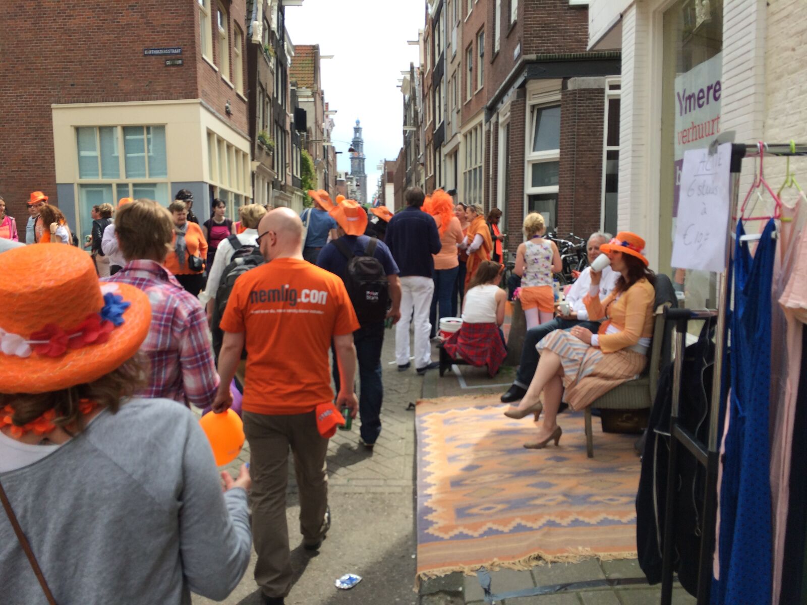 iPhone 5s back camera 4.12mm f/2.2 sample photo. Kingsday, amsterdam, holland photography