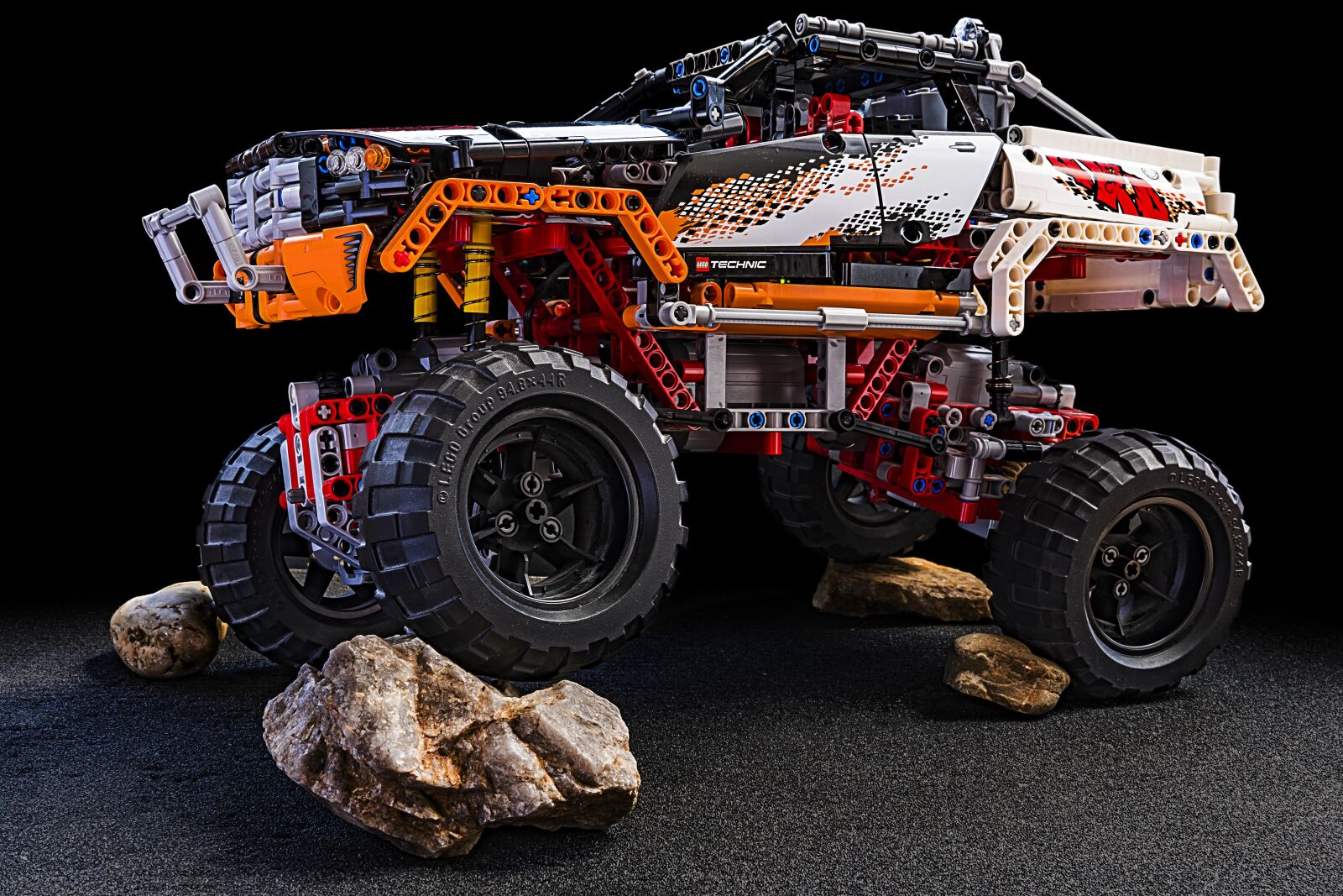 Sony a6300 + Sigma 30mm F2.8 EX DN sample photo. Monster truck, lego technic photography