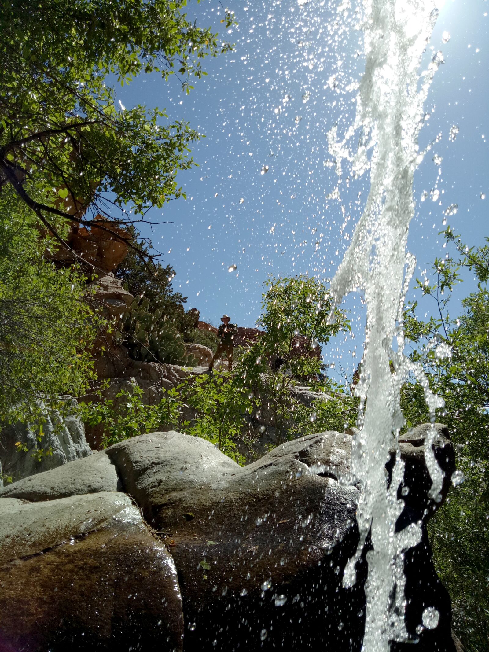 OPPO A1601 sample photo. Waterfall, canyon, desert photography