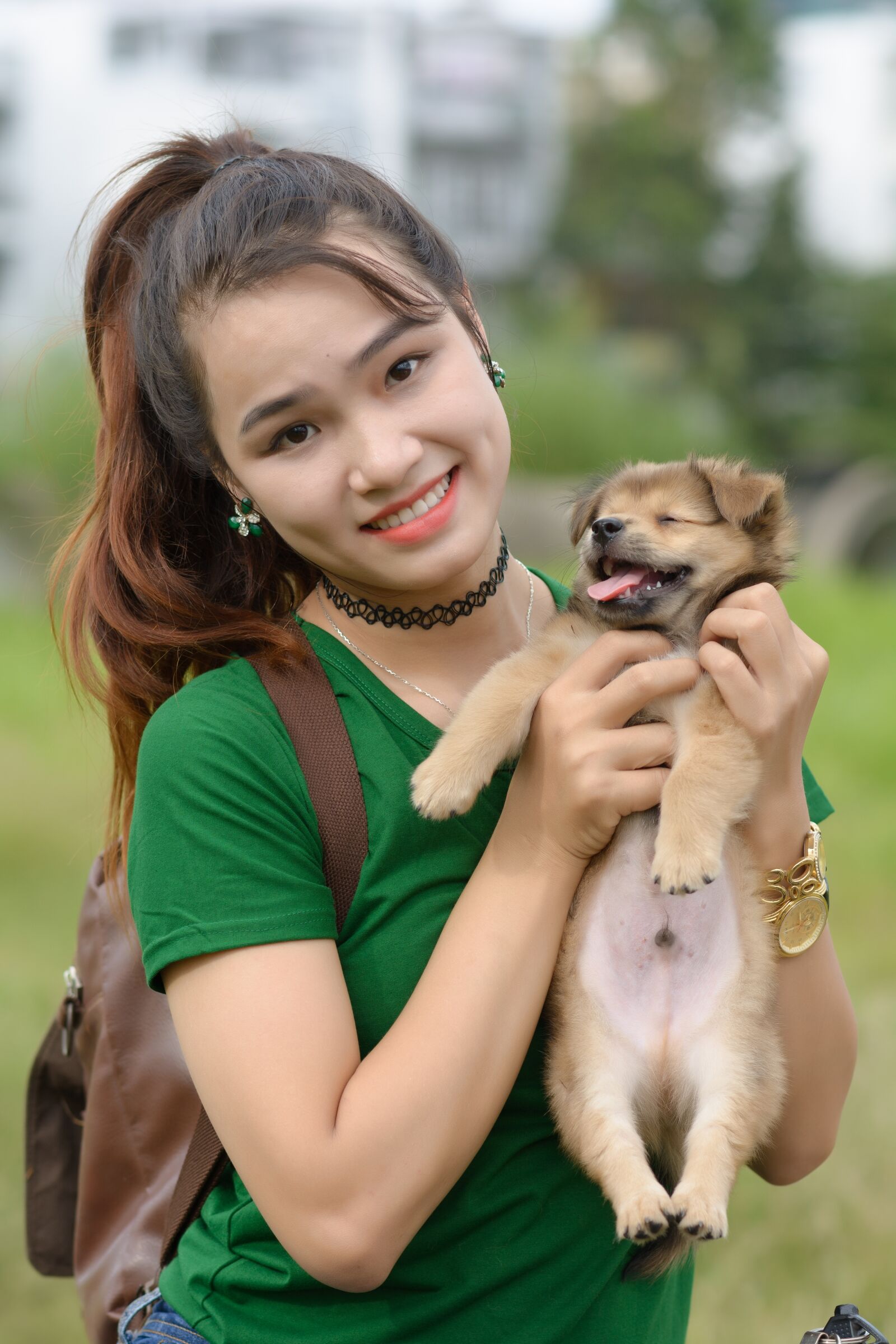 Nikon D7100 sample photo. Girl, dog, people photography