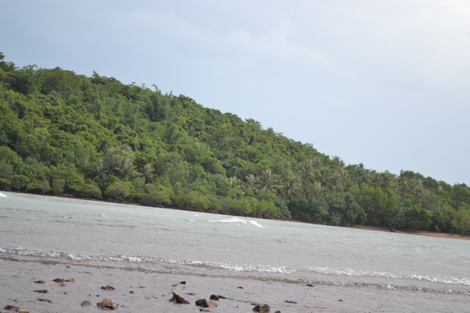 Nikon D3100 sample photo. Ocean, moution, hill photography