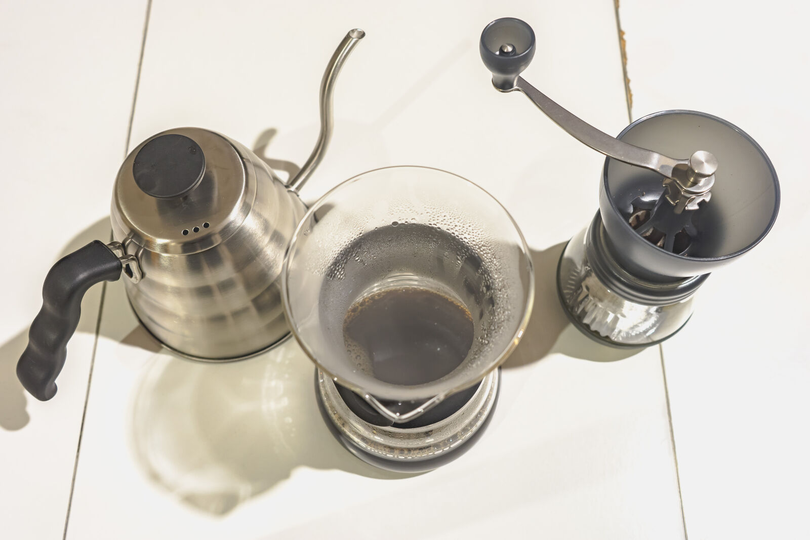 Sony FE 28-70mm F3.5-5.6 OSS sample photo. Coffee, hario, manual, brew photography