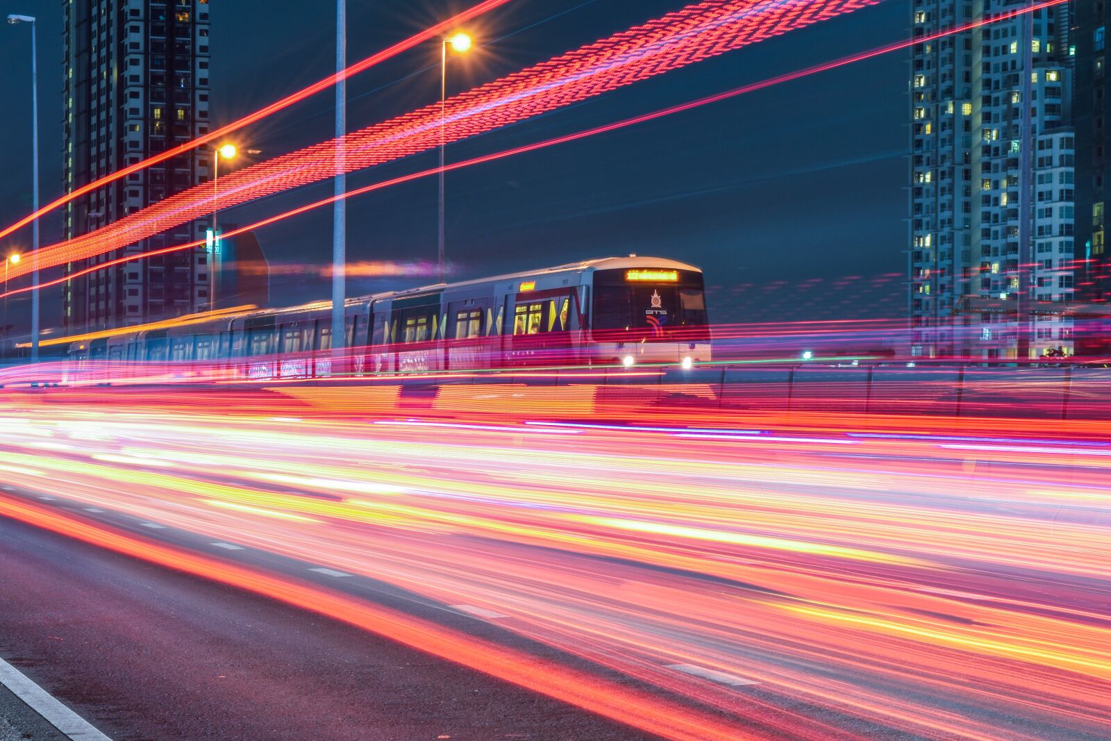 Nikon D5500 sample photo. Electric train, speed, the photography