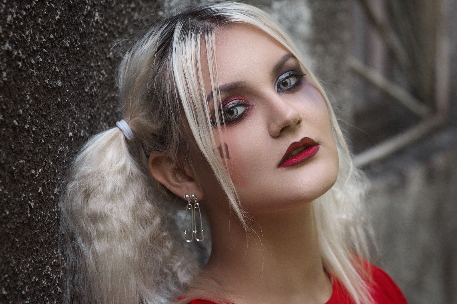 Canon EF75-300mm f/4-5.6 sample photo. Girl, model, blonde photography