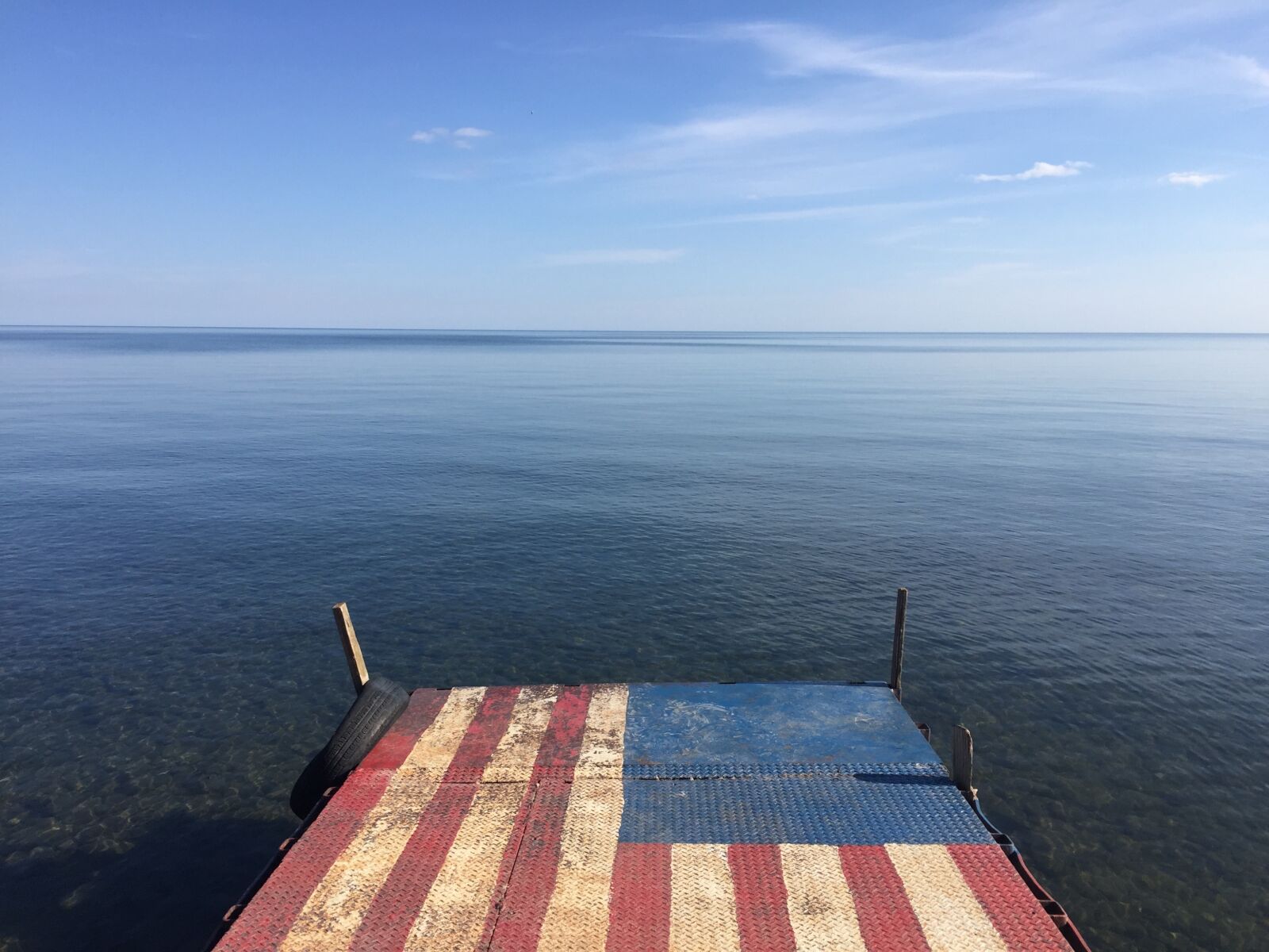 Apple iPhone 6 sample photo. America, american flag, water photography