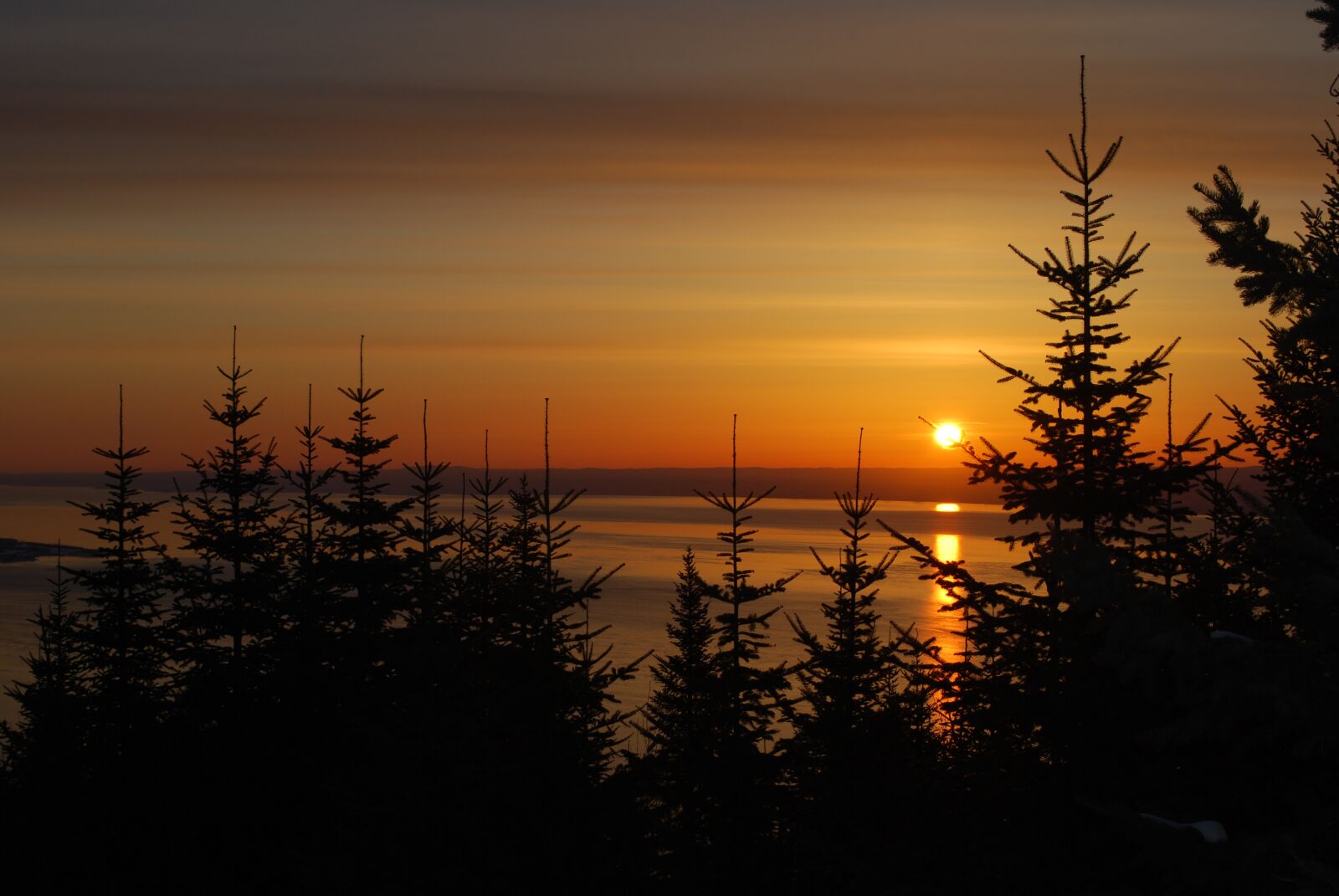Nikon D60 sample photo. Sunrise, st lawrence river photography