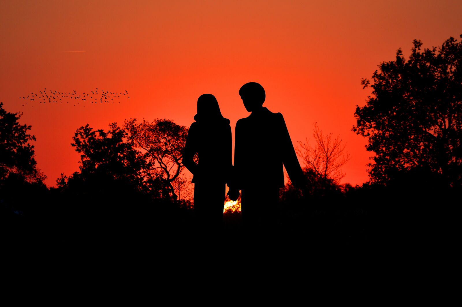 Nikon D3200 sample photo. Sunset, pair, romantic photography