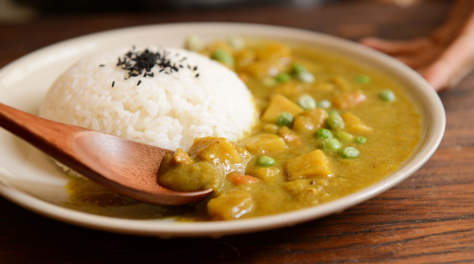 Nikon AF-S Nikkor 24-70mm F2.8G ED sample photo. Cooked, rice, and, curry photography