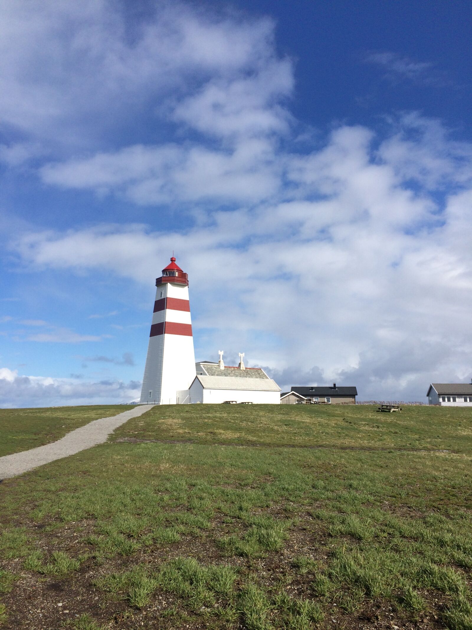 iPhone 5s back camera 4.15mm f/2.2 sample photo. Lesja lighthouse, lighthouse, norway photography