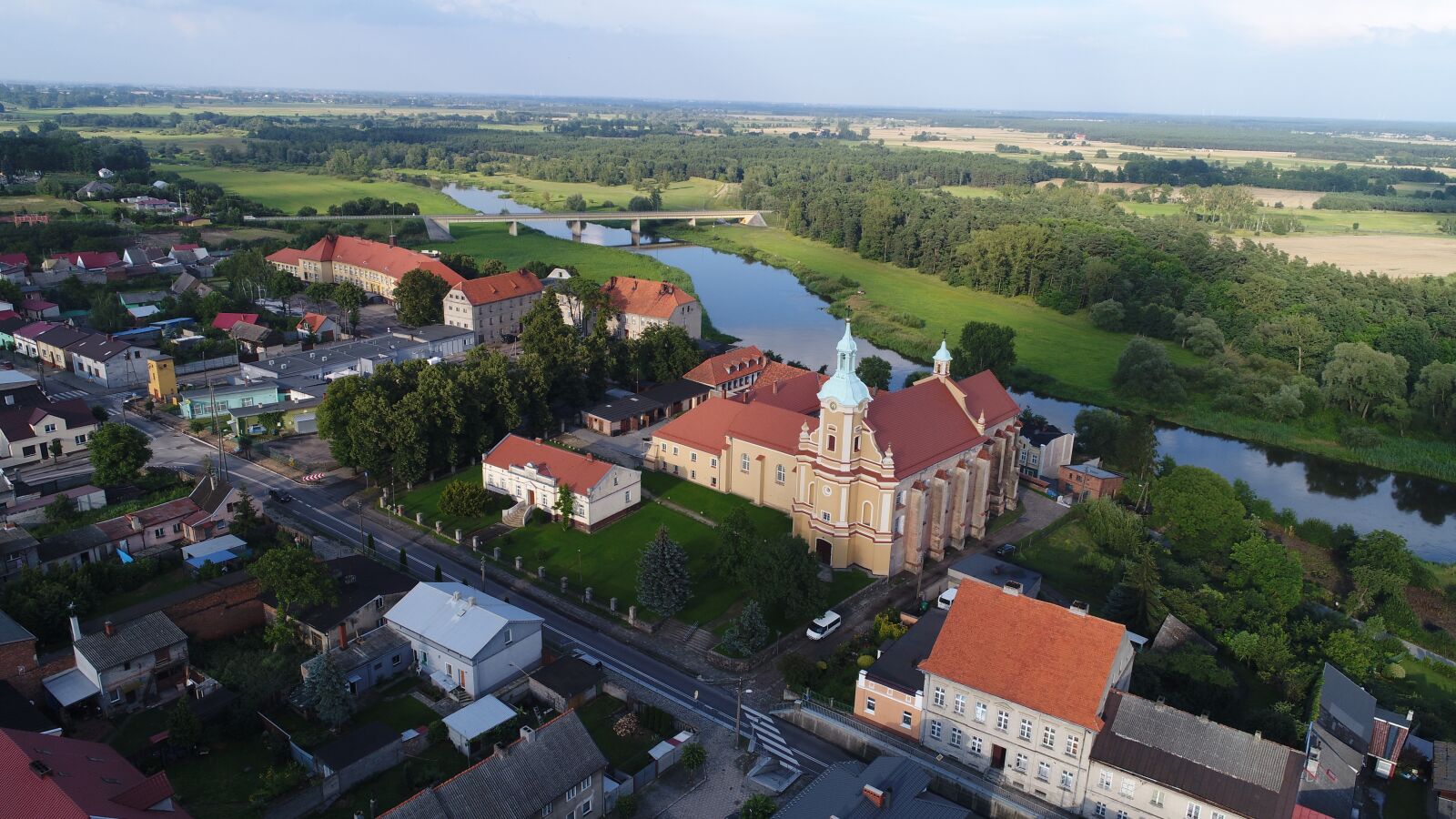 DJI FC6310 sample photo. Pyzdry pyzdry, monastery, river photography