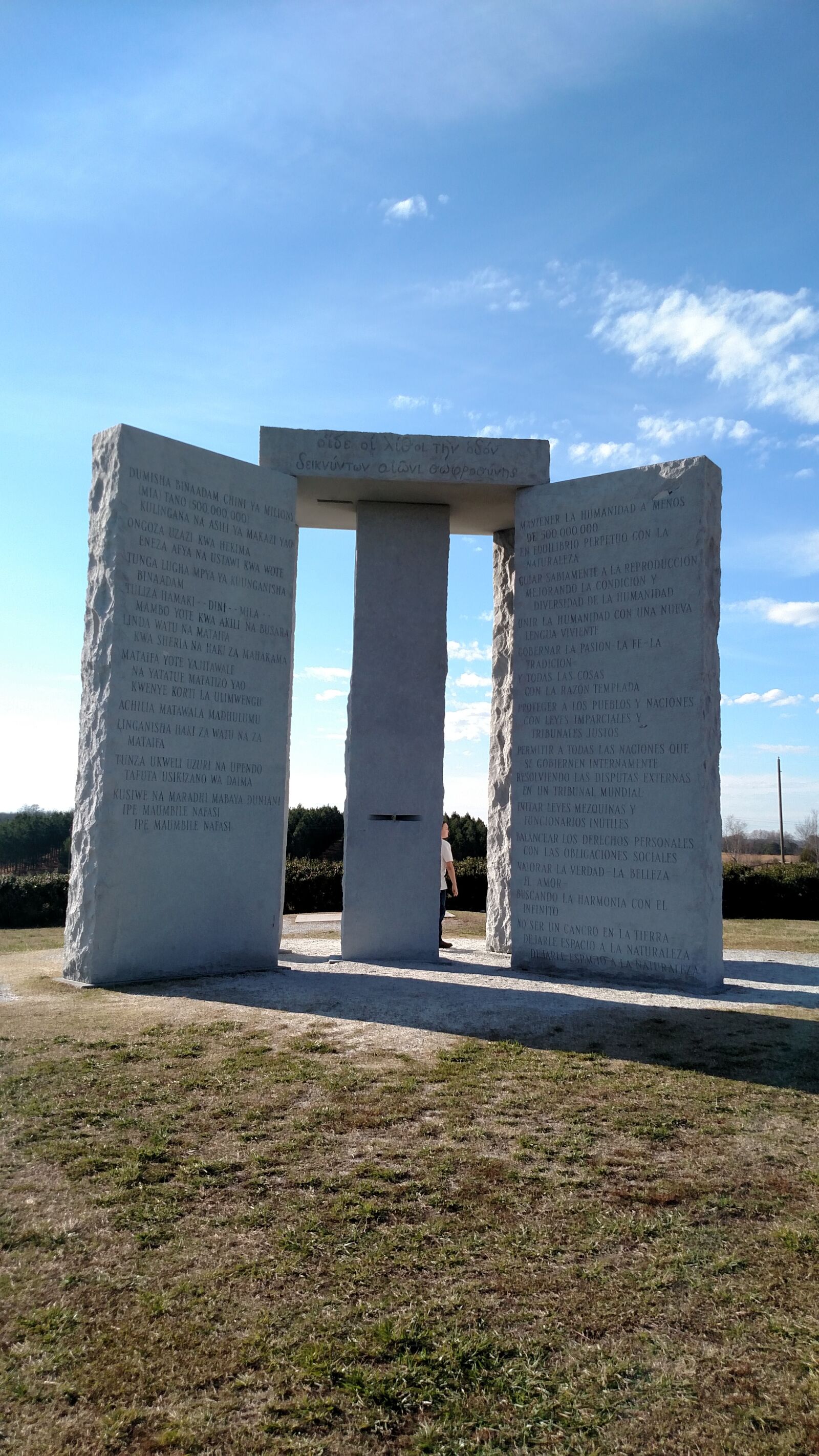 Motorola Droid Turbo sample photo. Georgia, tourist, guidestones photography