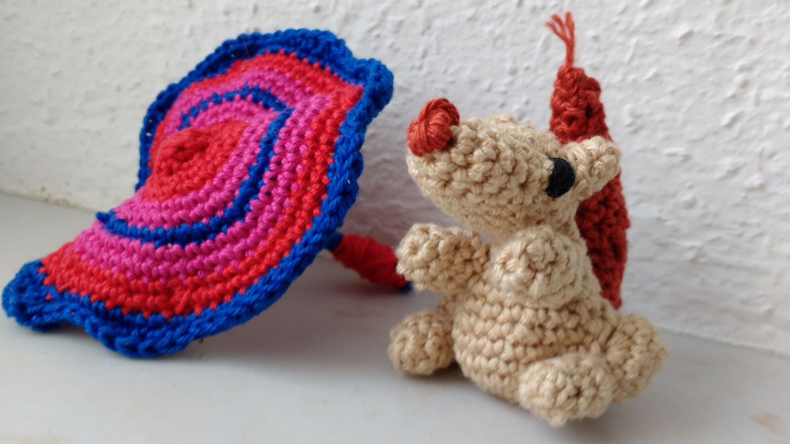 Motorola MotoG3 sample photo. Amigurumi, crochet, squirrel photography