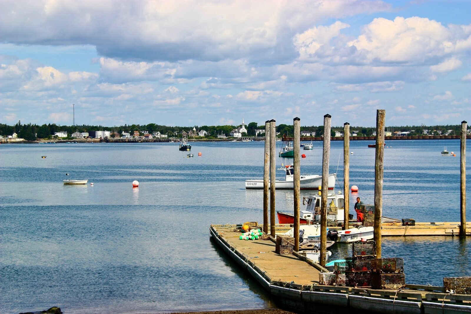 Canon EOS 450D (EOS Rebel XSi / EOS Kiss X2) sample photo. Maine, fishing, village photography