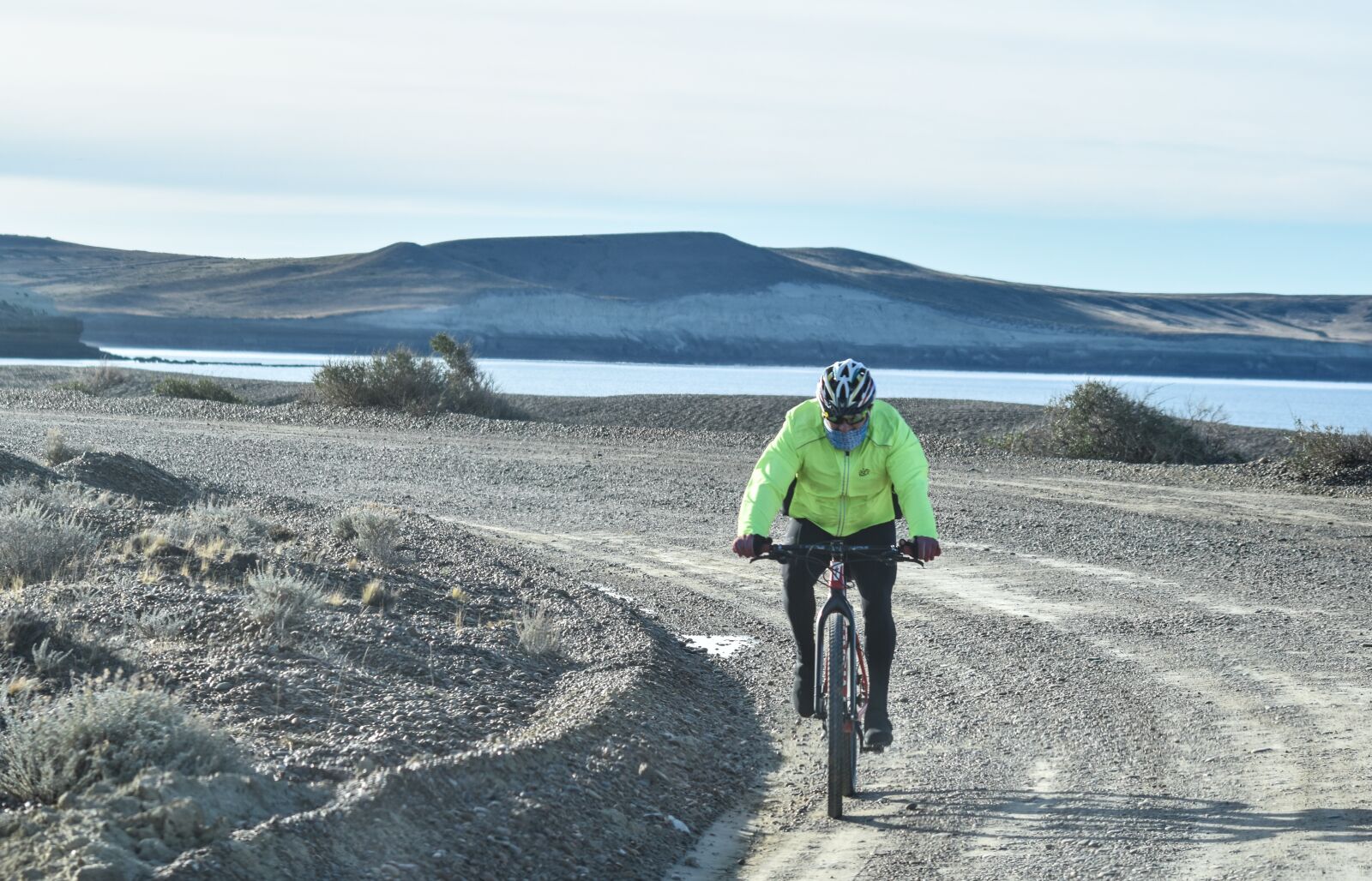 Nikon D5500 sample photo. Cyclist, mountain, nature photography
