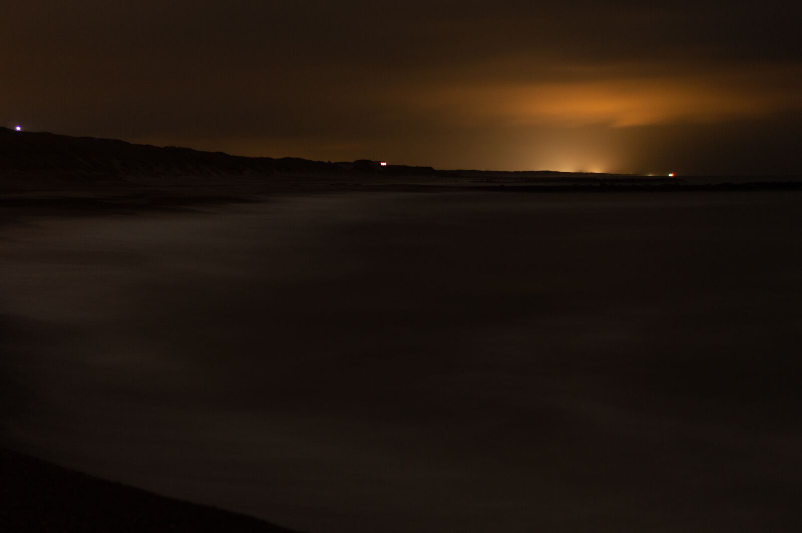 Nikon D3200 sample photo. Night, sea, denmark photography