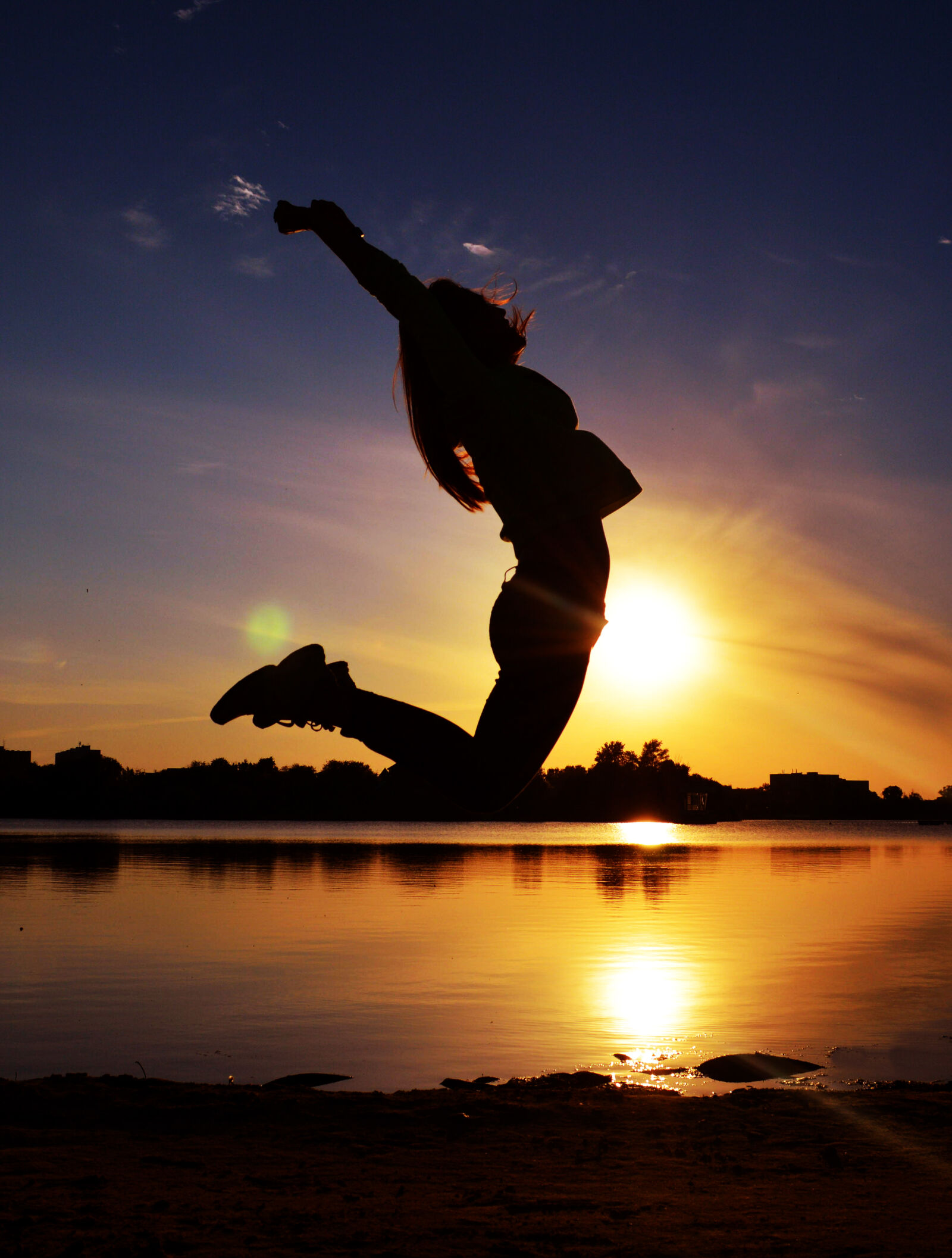 Nikon D3200 sample photo. Woman, jumping, near, body photography