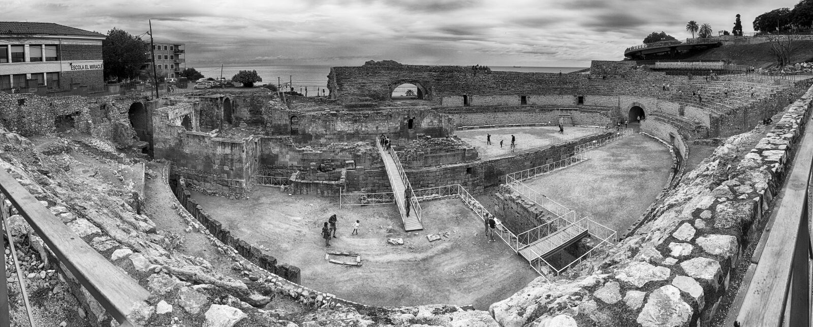 Olympus OM-D E-M10 II sample photo. Amphitheatre, tarragona, catalonia photography