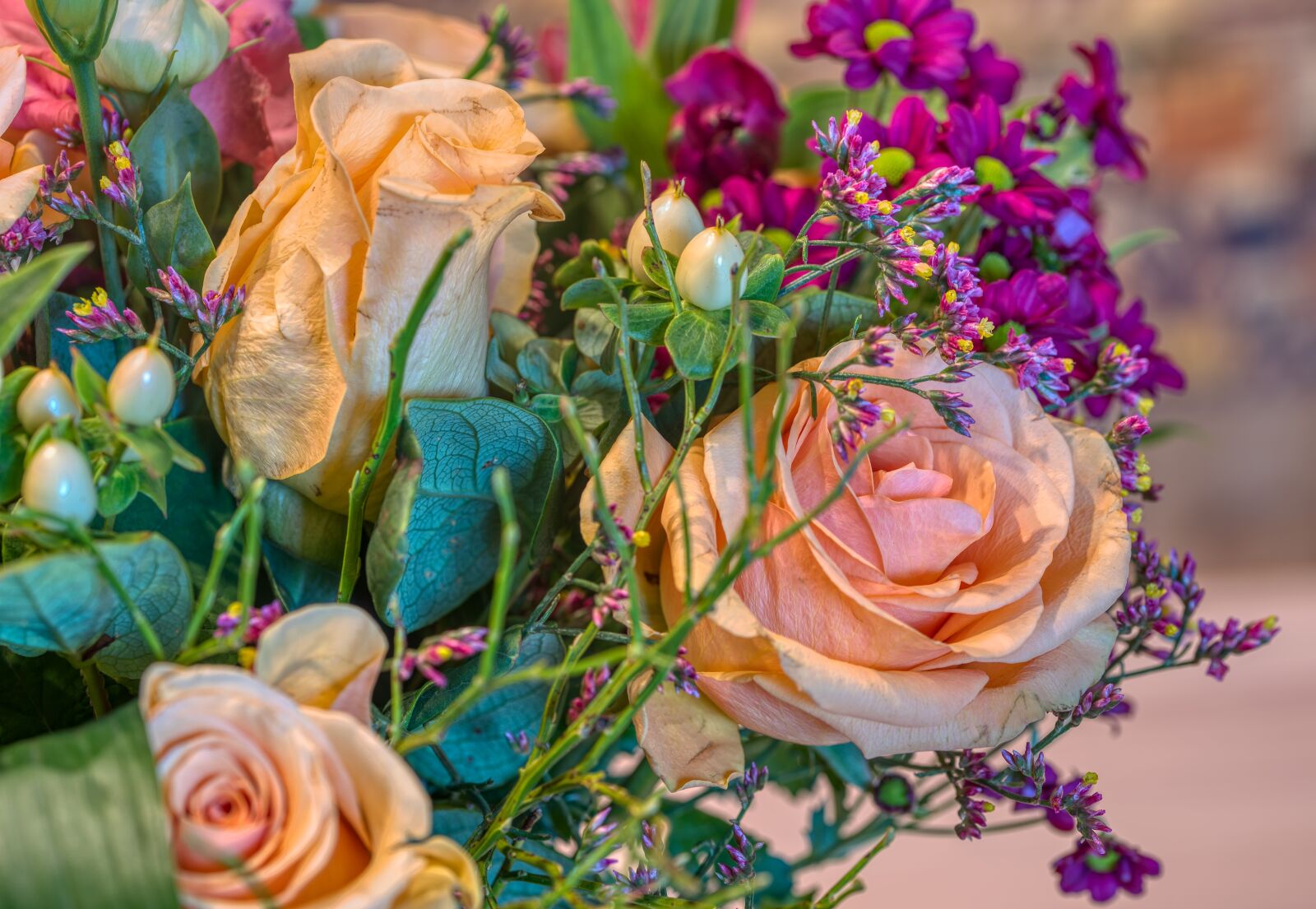 Nikon D750 sample photo. Bouquet, valentine's day, gift photography