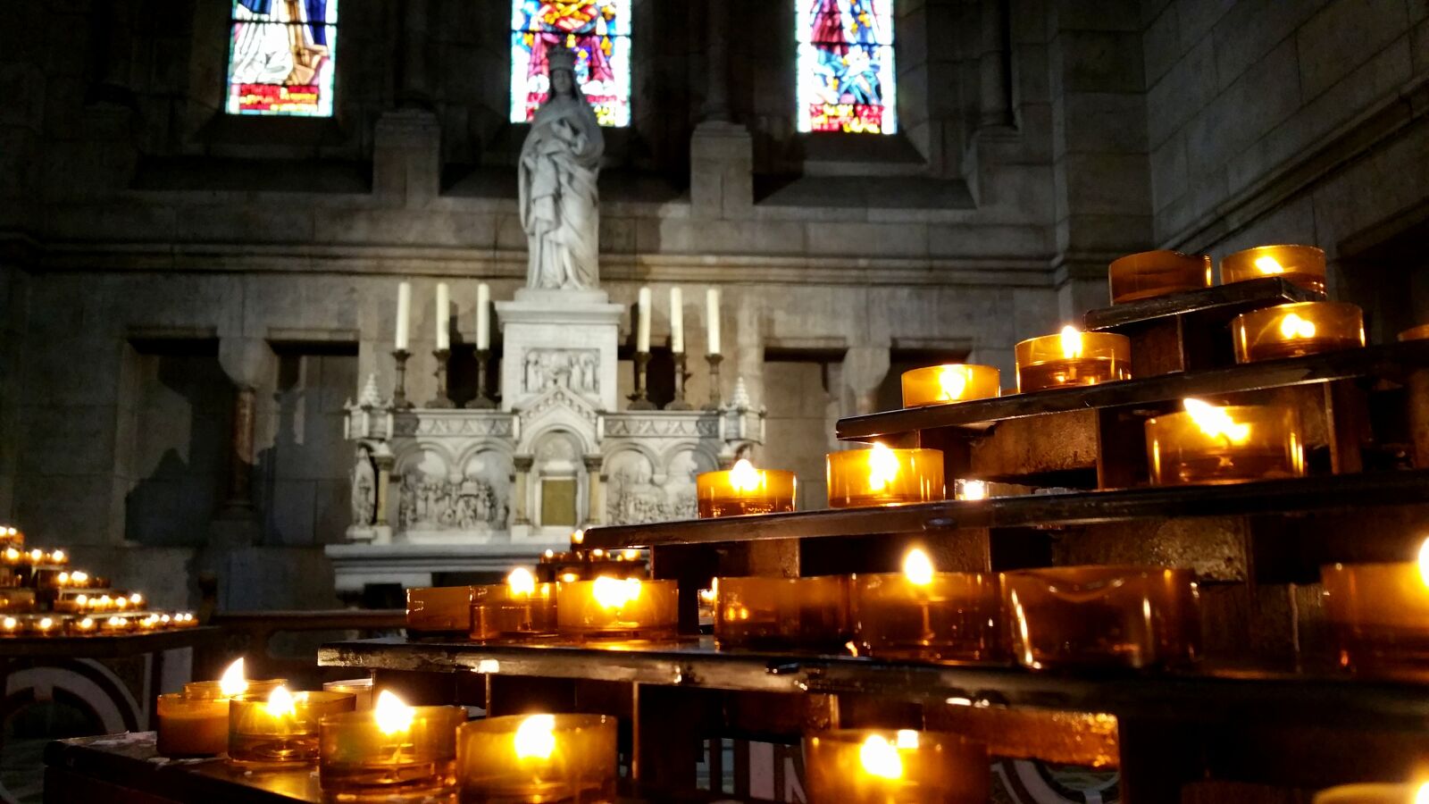 Samsung Galaxy Note4 sample photo. Candles, church, france, paris photography