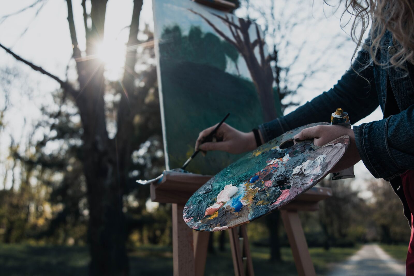 Nikon D5200 sample photo. Painting, girl, brush photography