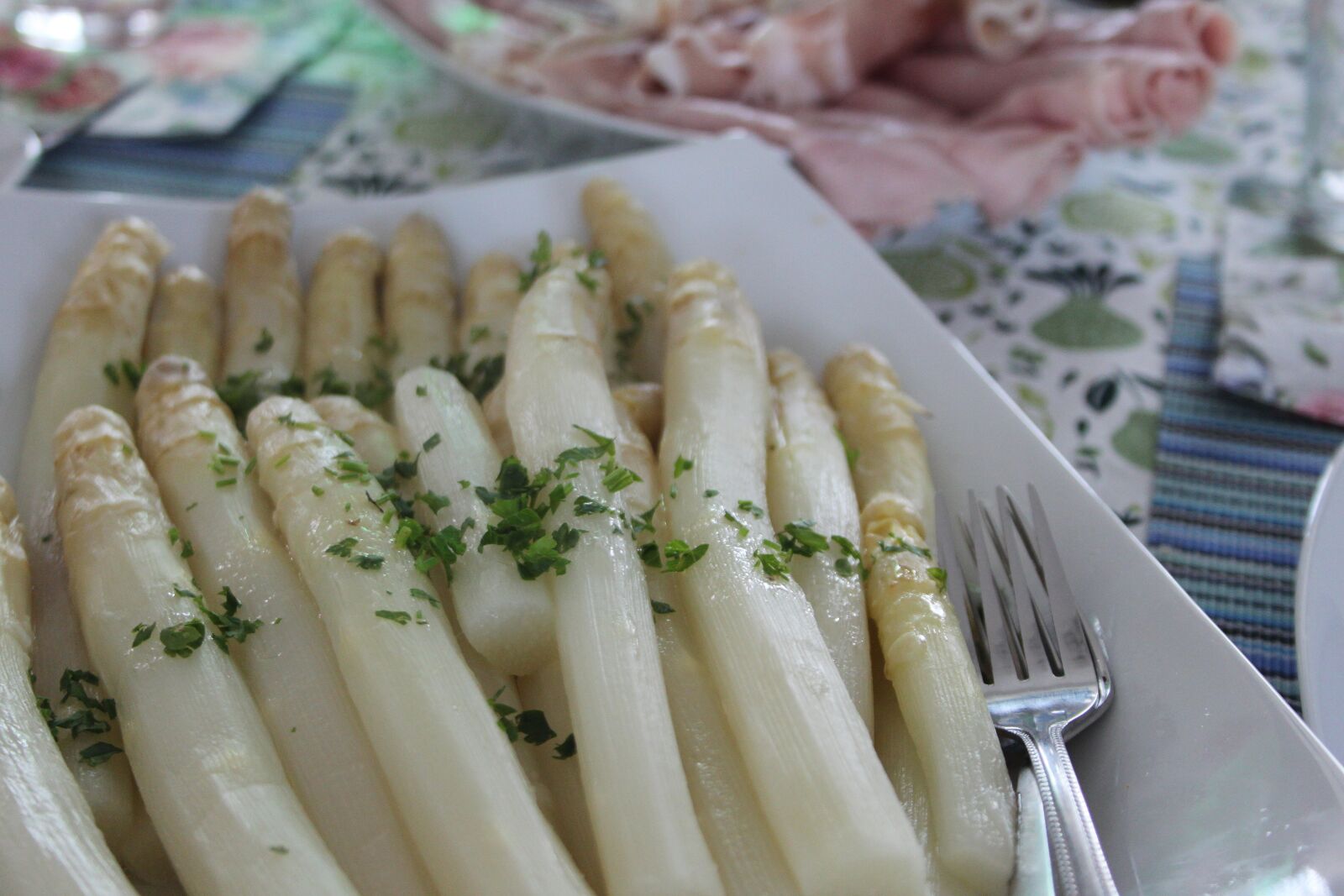 Canon EOS 500D (EOS Rebel T1i / EOS Kiss X3) sample photo. Asparagus, culinary specialization, lunch photography
