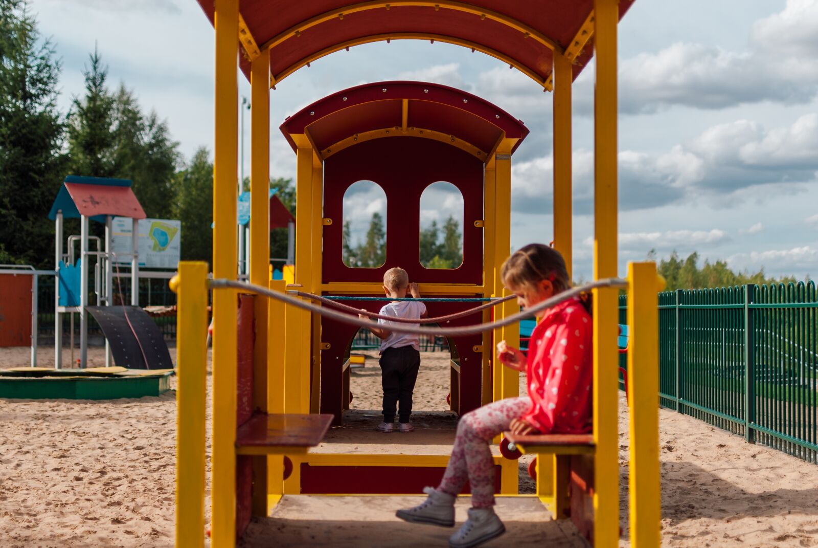 Nikon D200 sample photo. Children, fun, playground photography