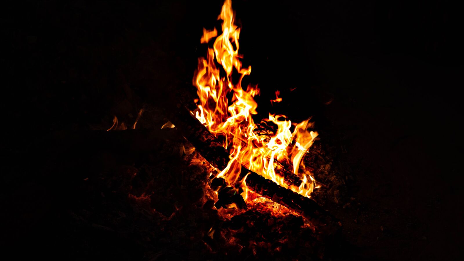 Sony a6400 sample photo. Camp fire, camping, fire photography