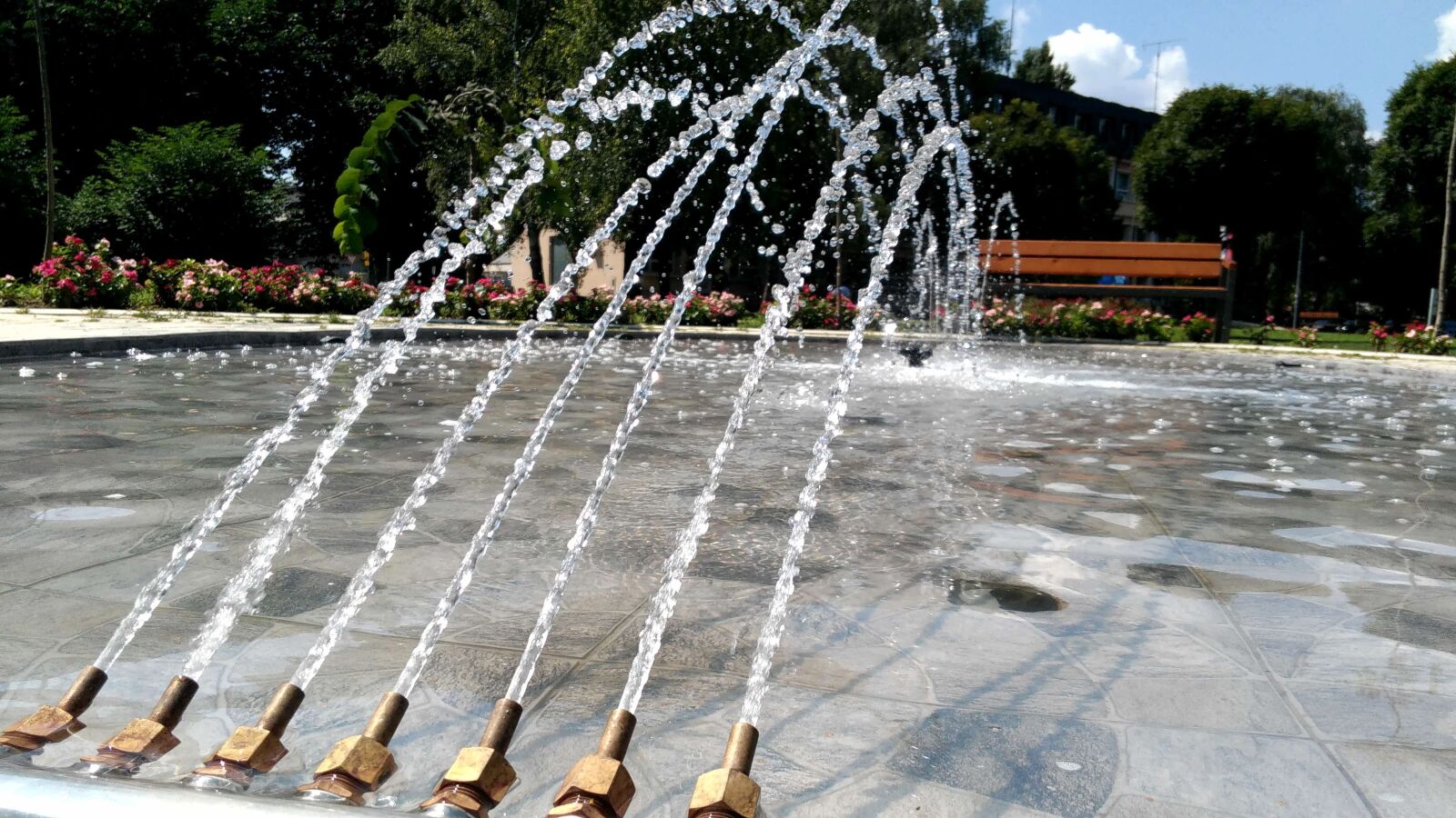 Lenovo S60-A sample photo. Water, fountain, brass, structure photography
