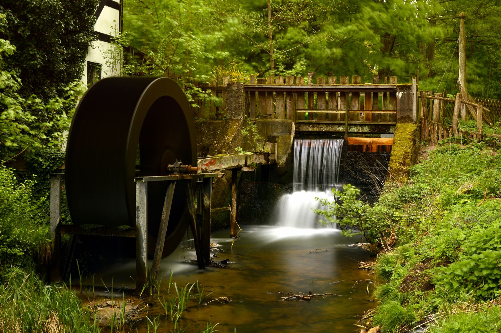 Nikon D3200 sample photo. Mill, mill wheel, water photography
